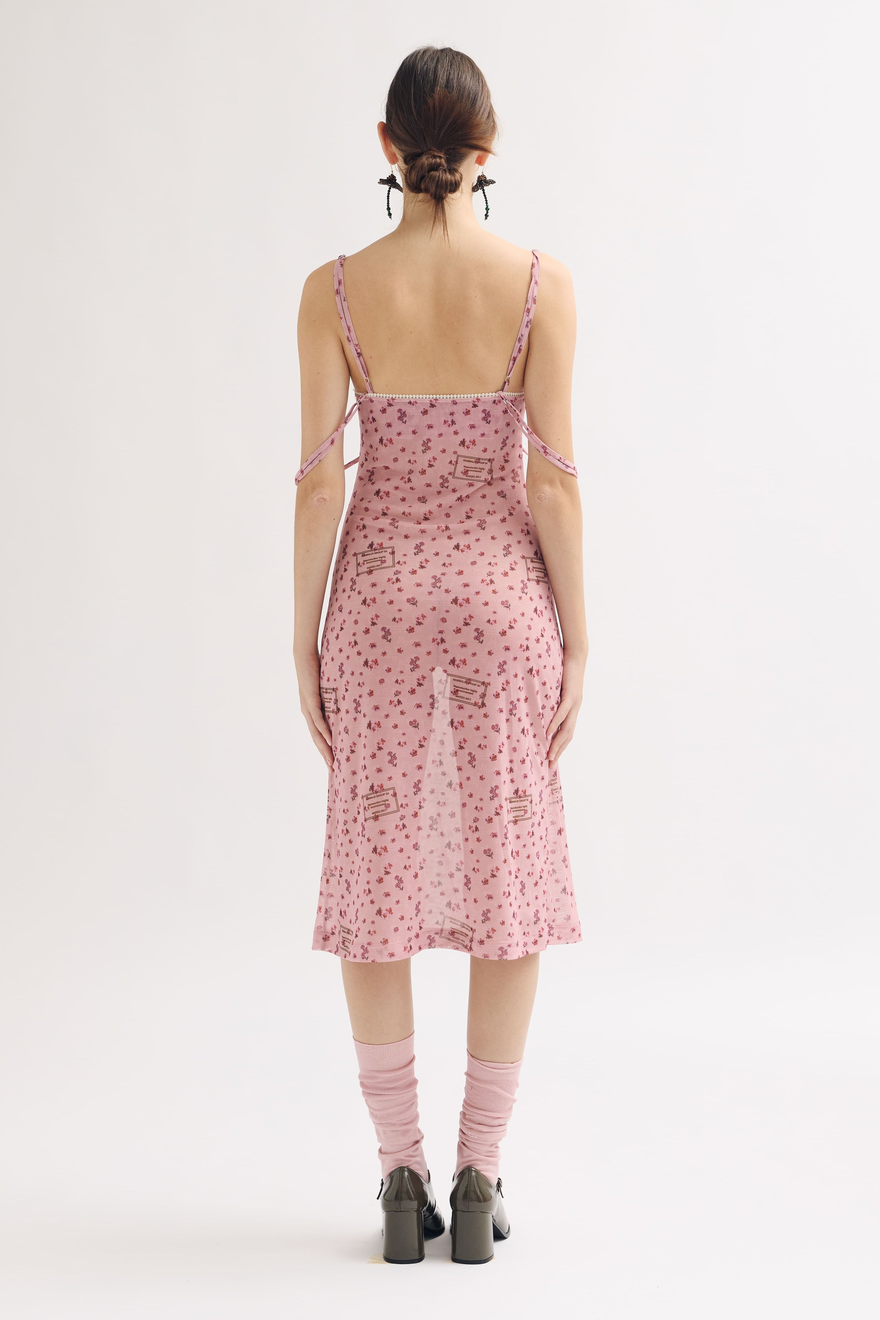 Abito in tulle microfiori archivio