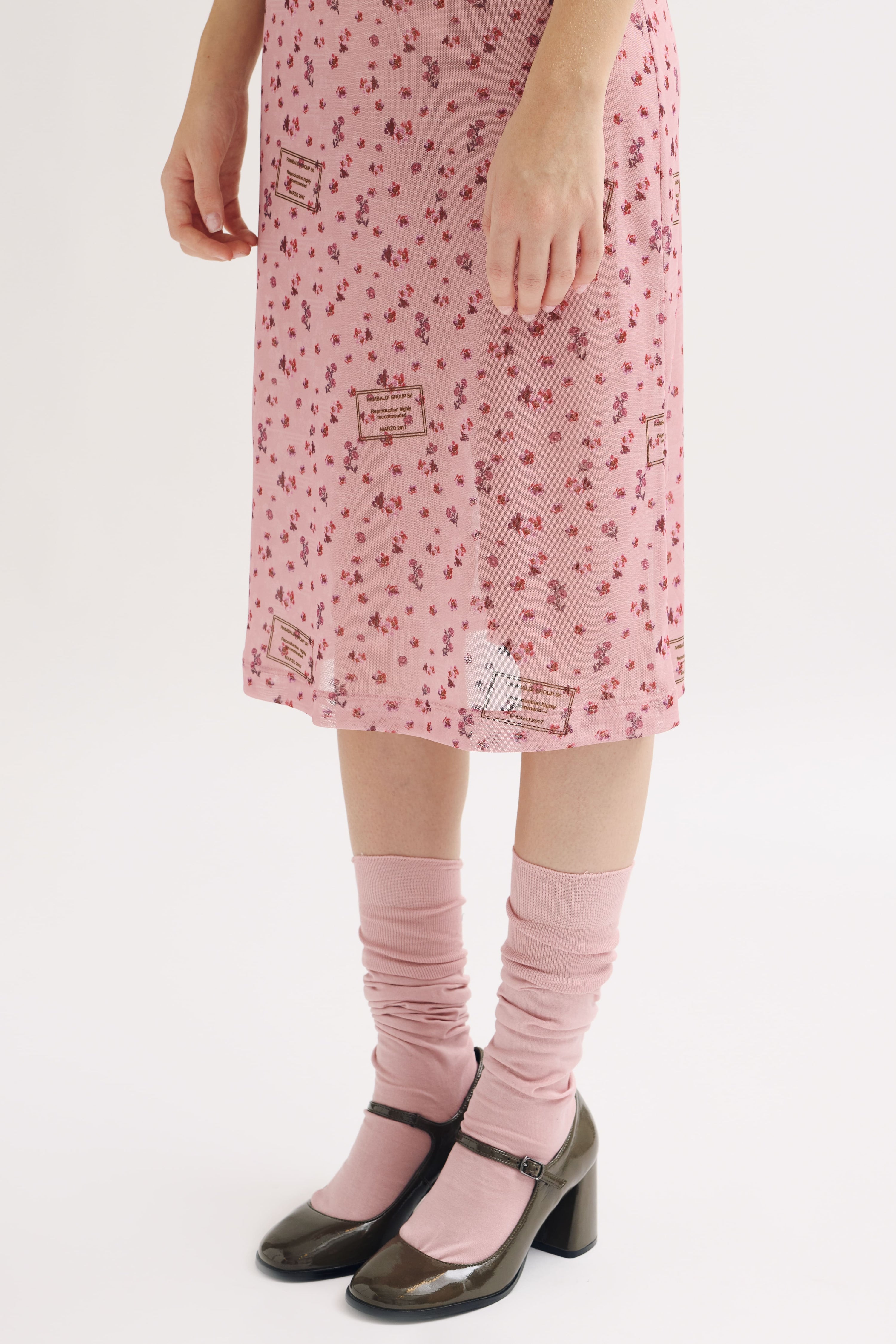 Abito in tulle microfiori archivio