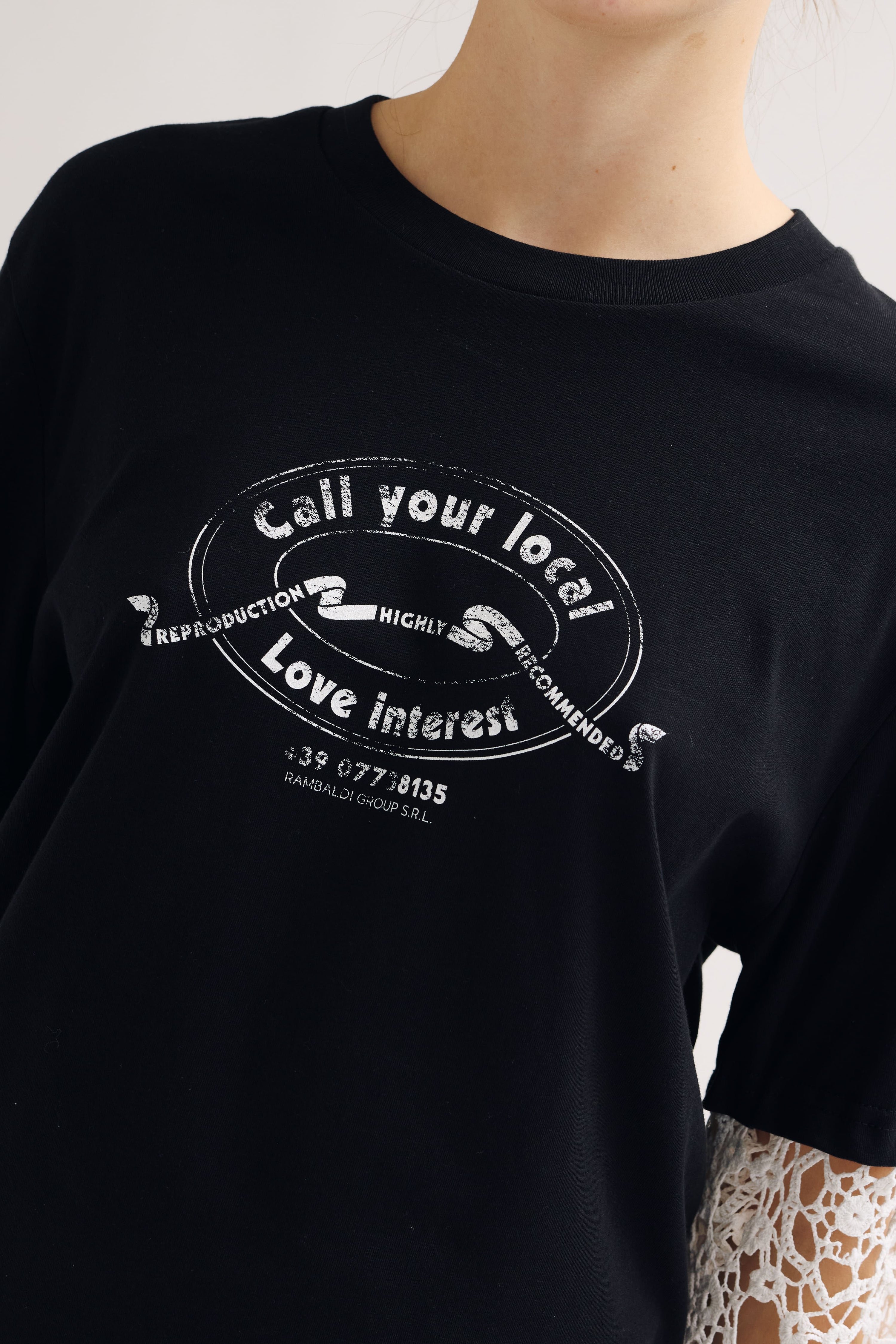 T-shirt crochet call your local love interest
