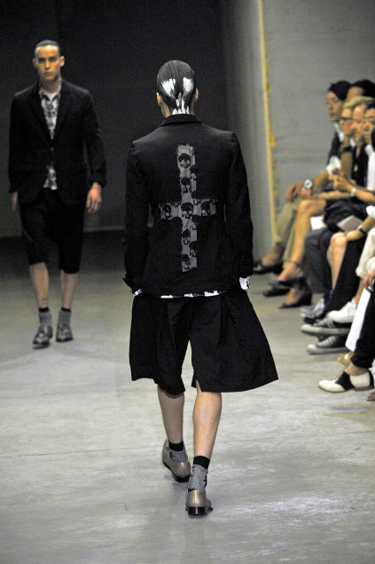 Comme des garçons homme plus s/s 2011 transparent cross jacket