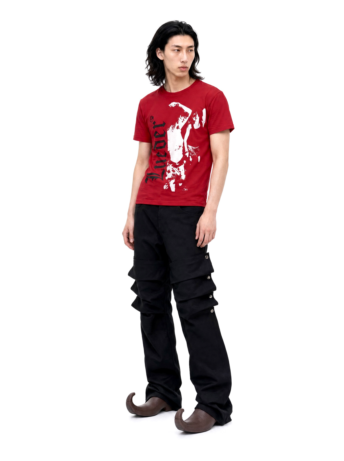 Lueder band tee red