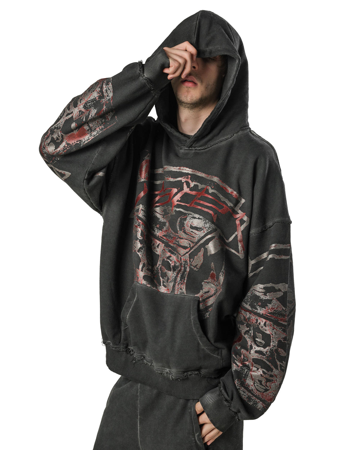 Red hoodie