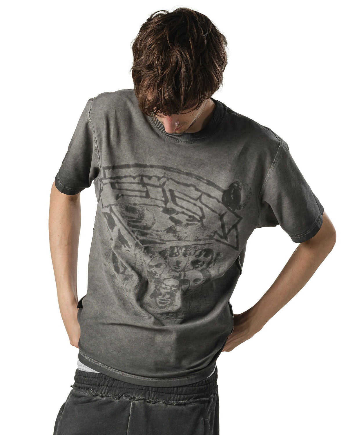 Red reversible t-shirt