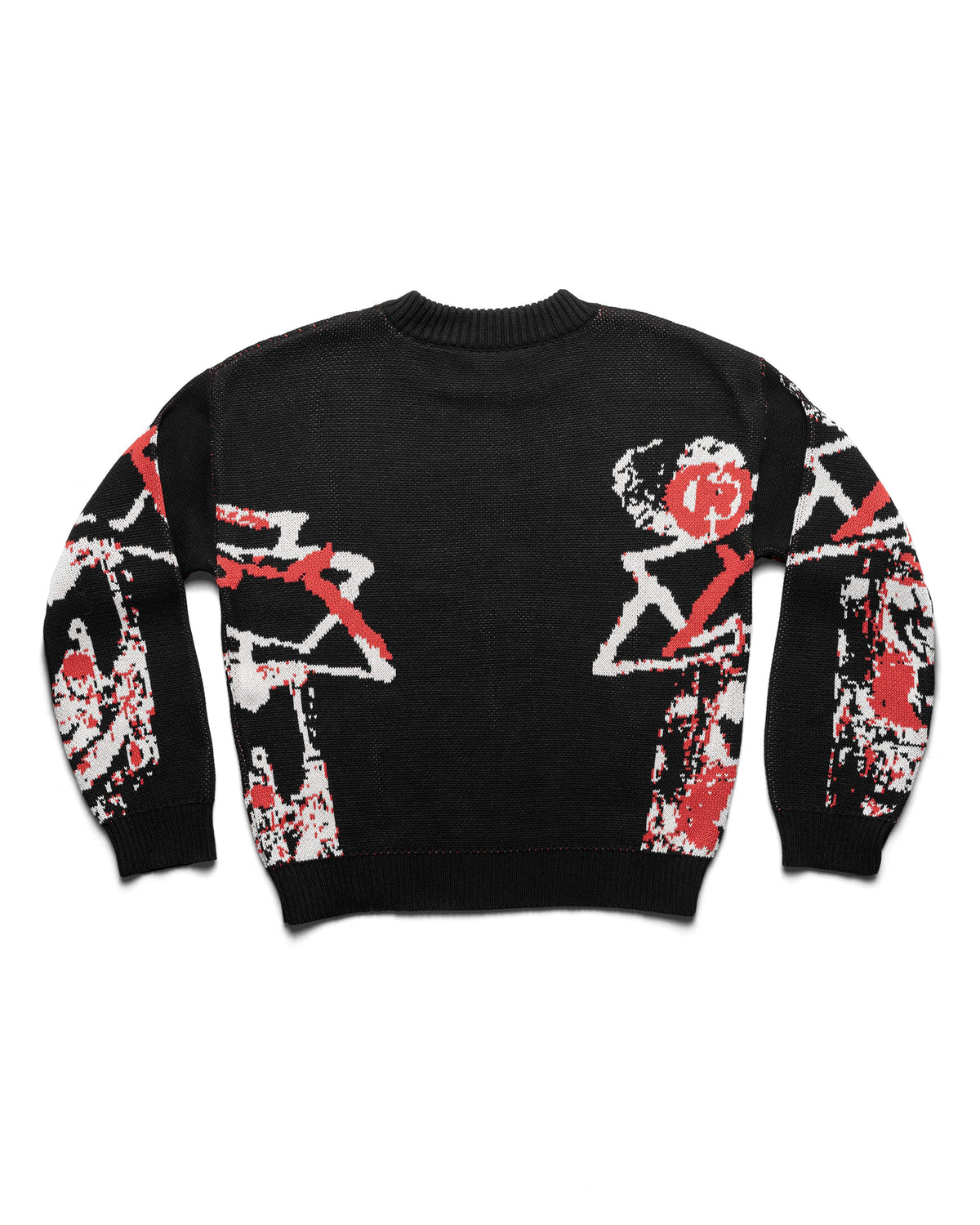 Red knit sweater