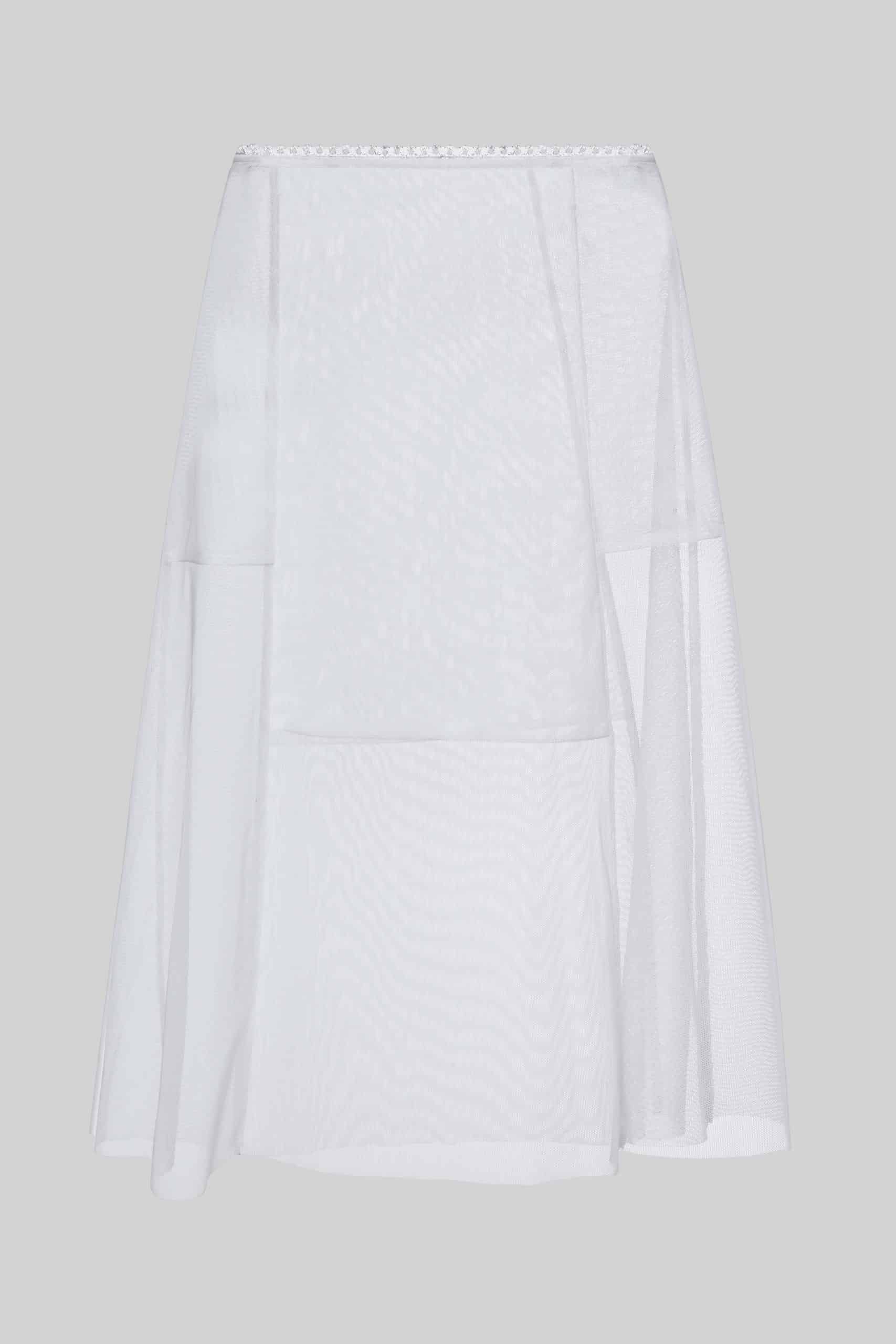 Sheer white skirt