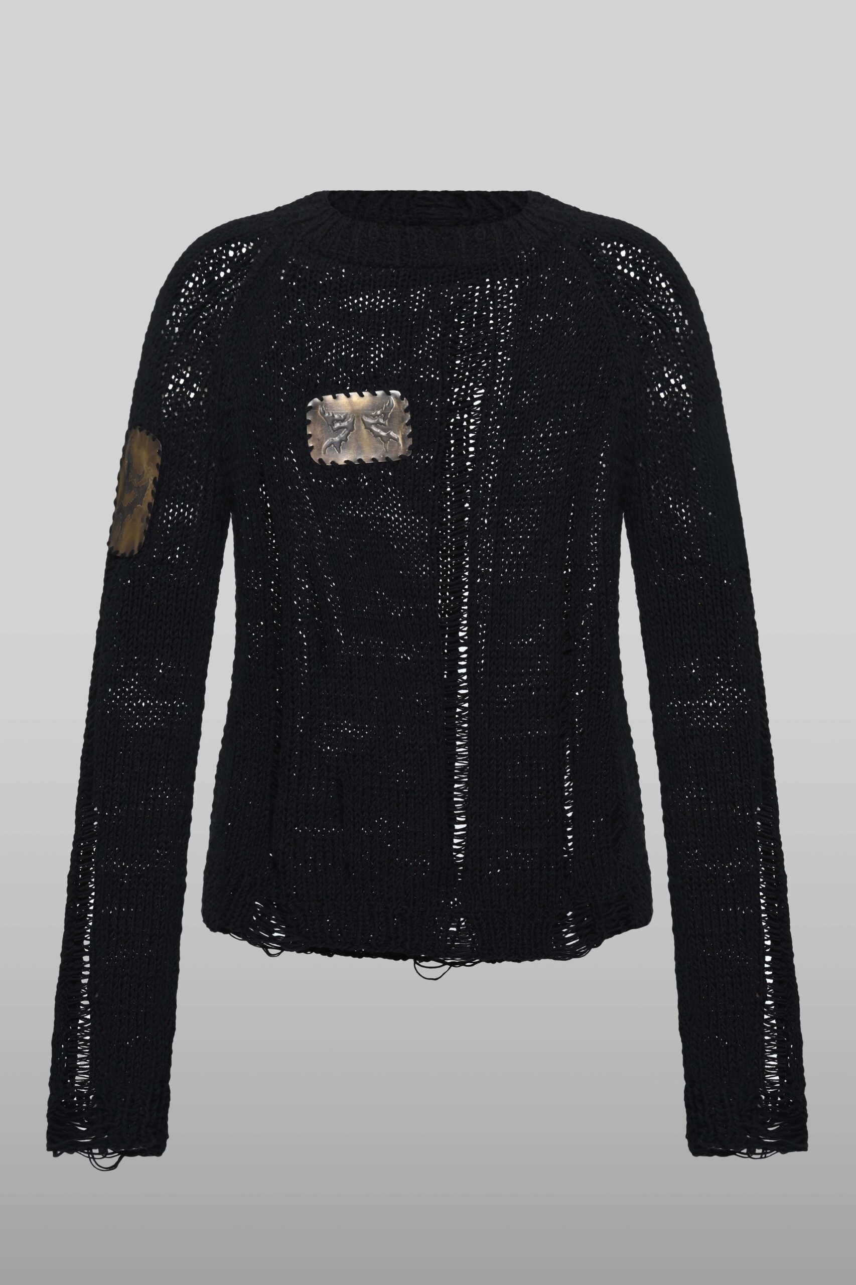 Fine knit black long sleeve