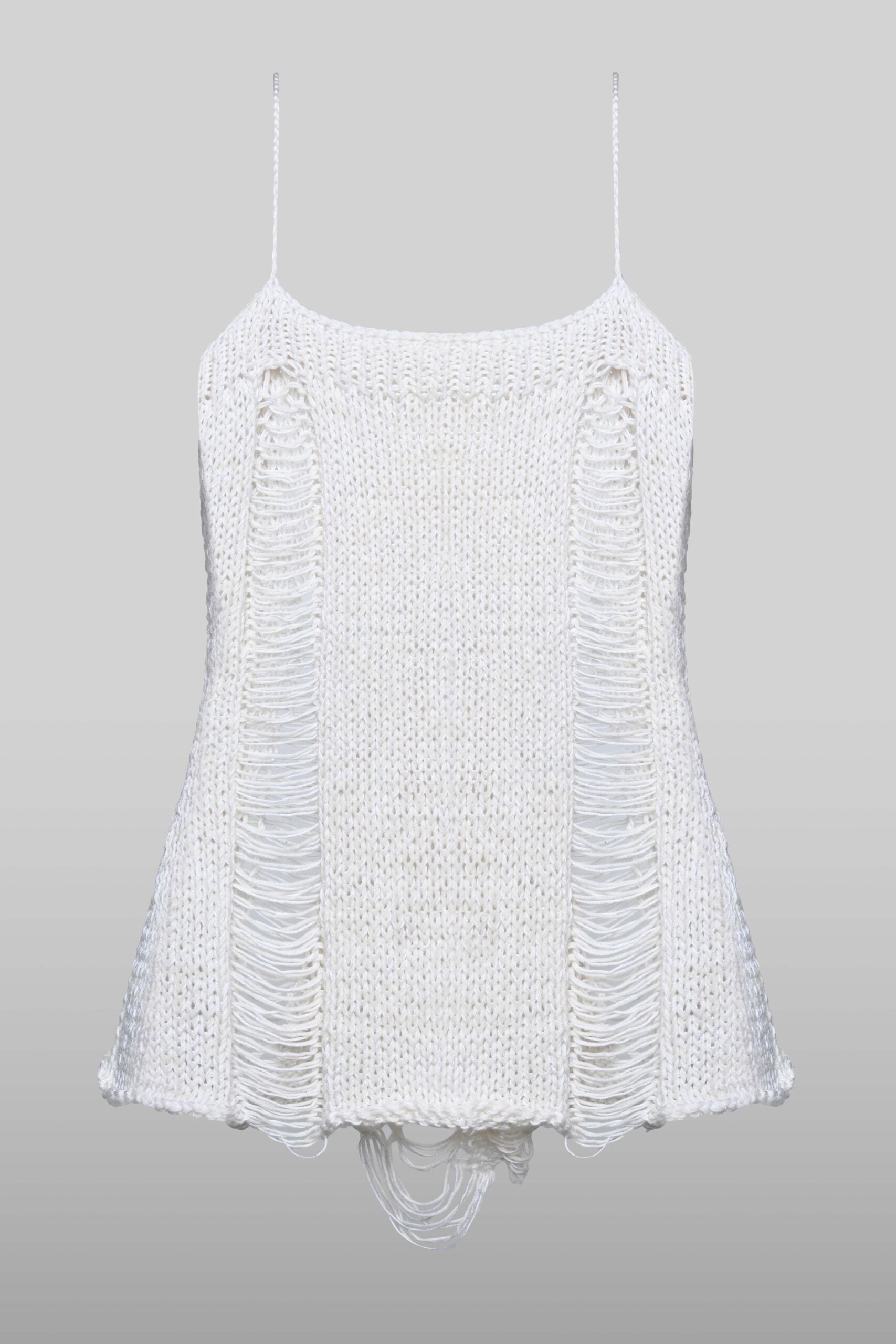 Knit distressed camisole