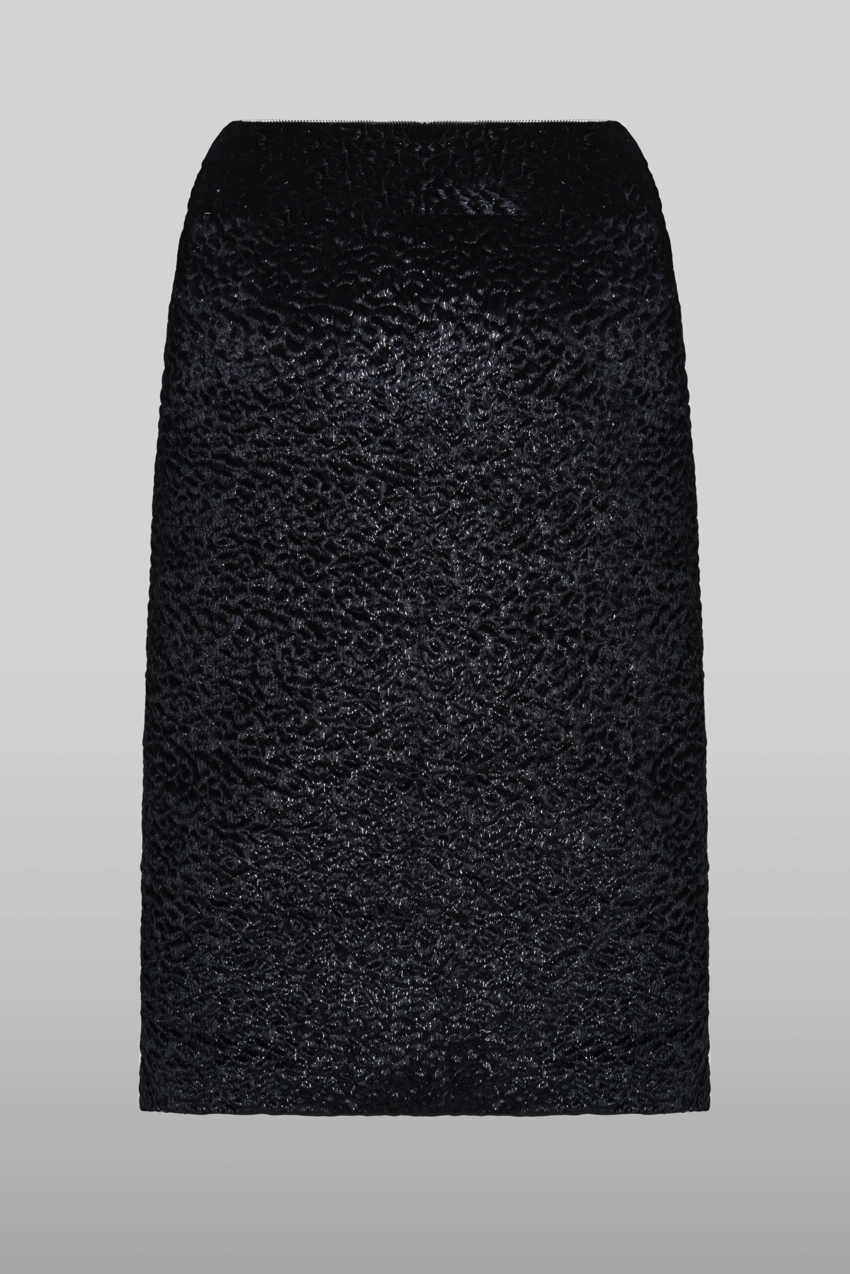 Zip midi skirt