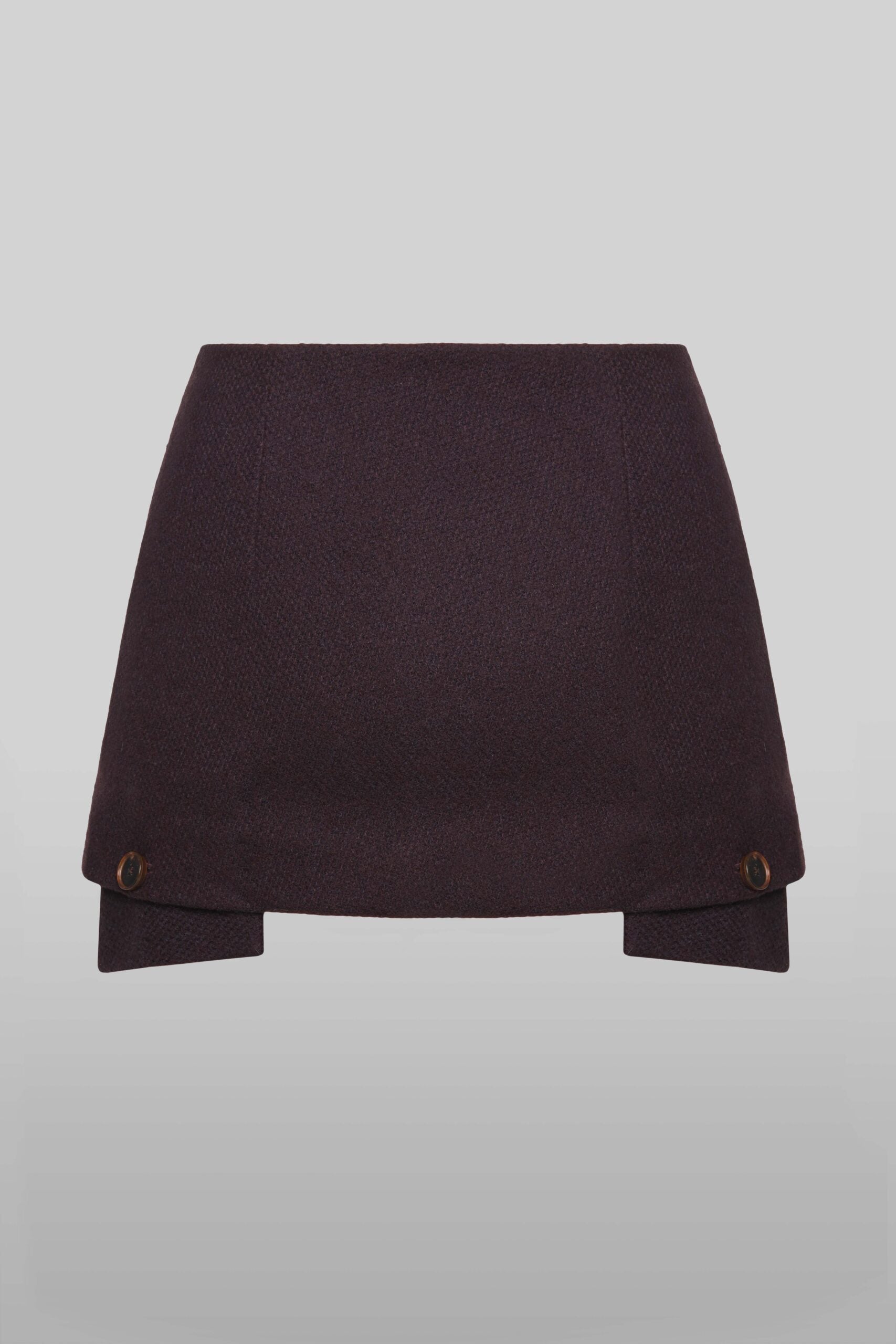 Dark red wool skirt