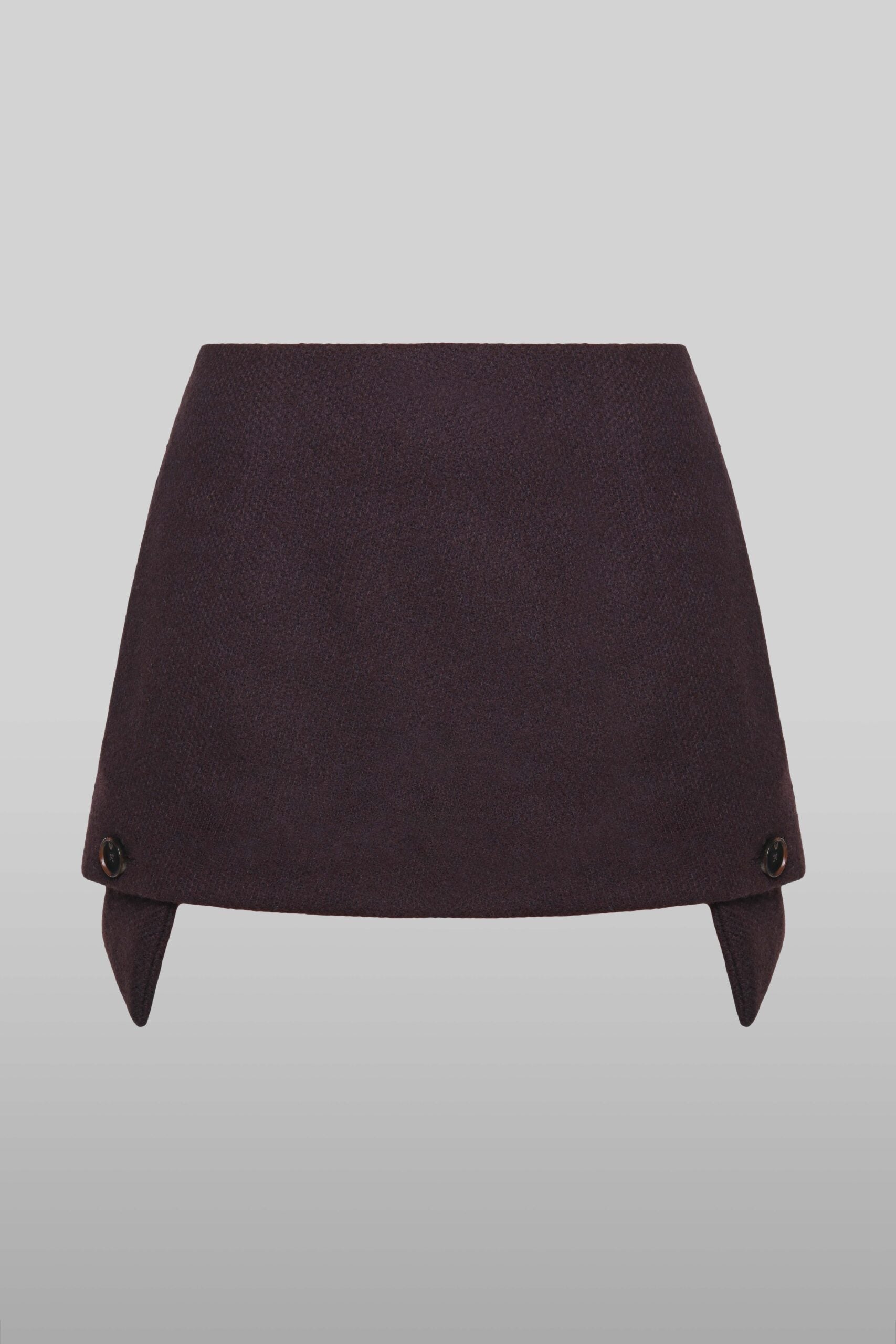 Dark red wool skirt