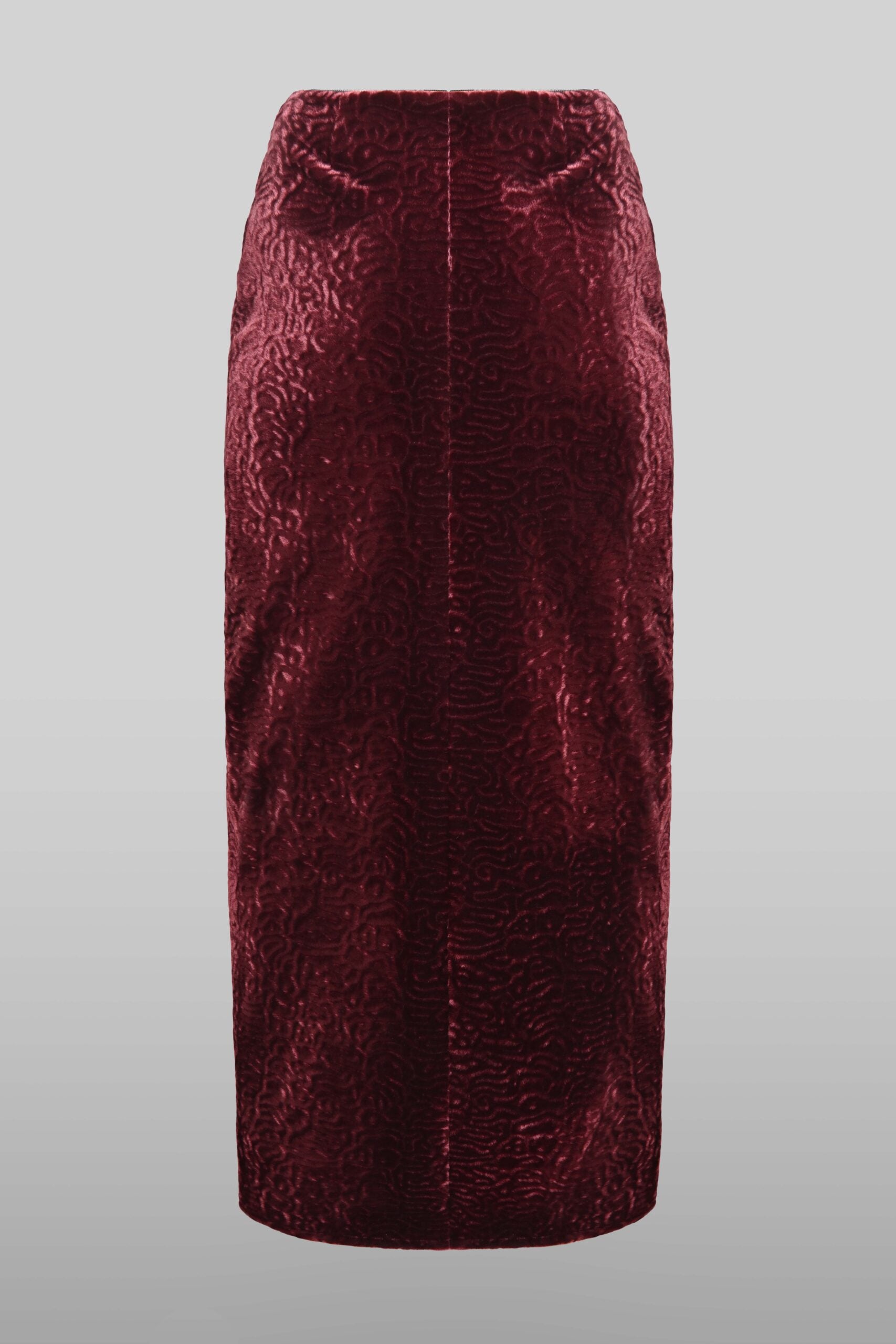 Zipper midi skirt