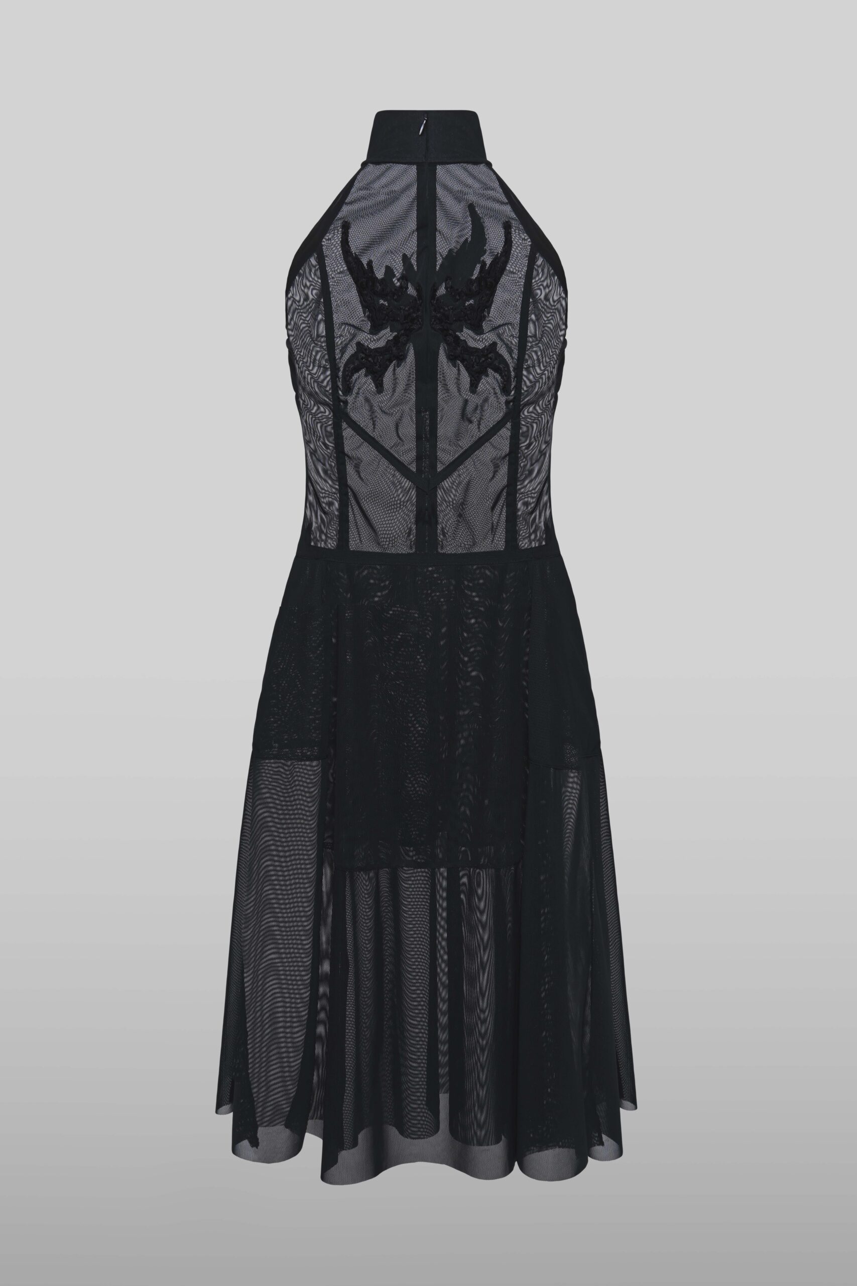 Sheer halter dress