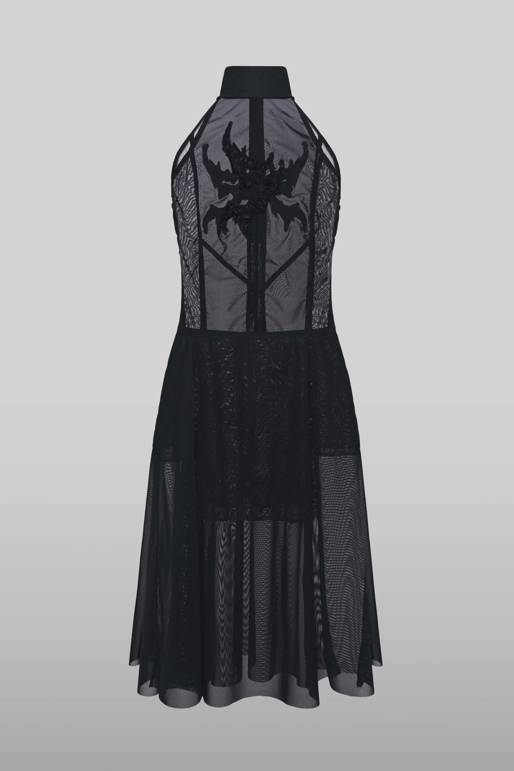 Sheer halter dress