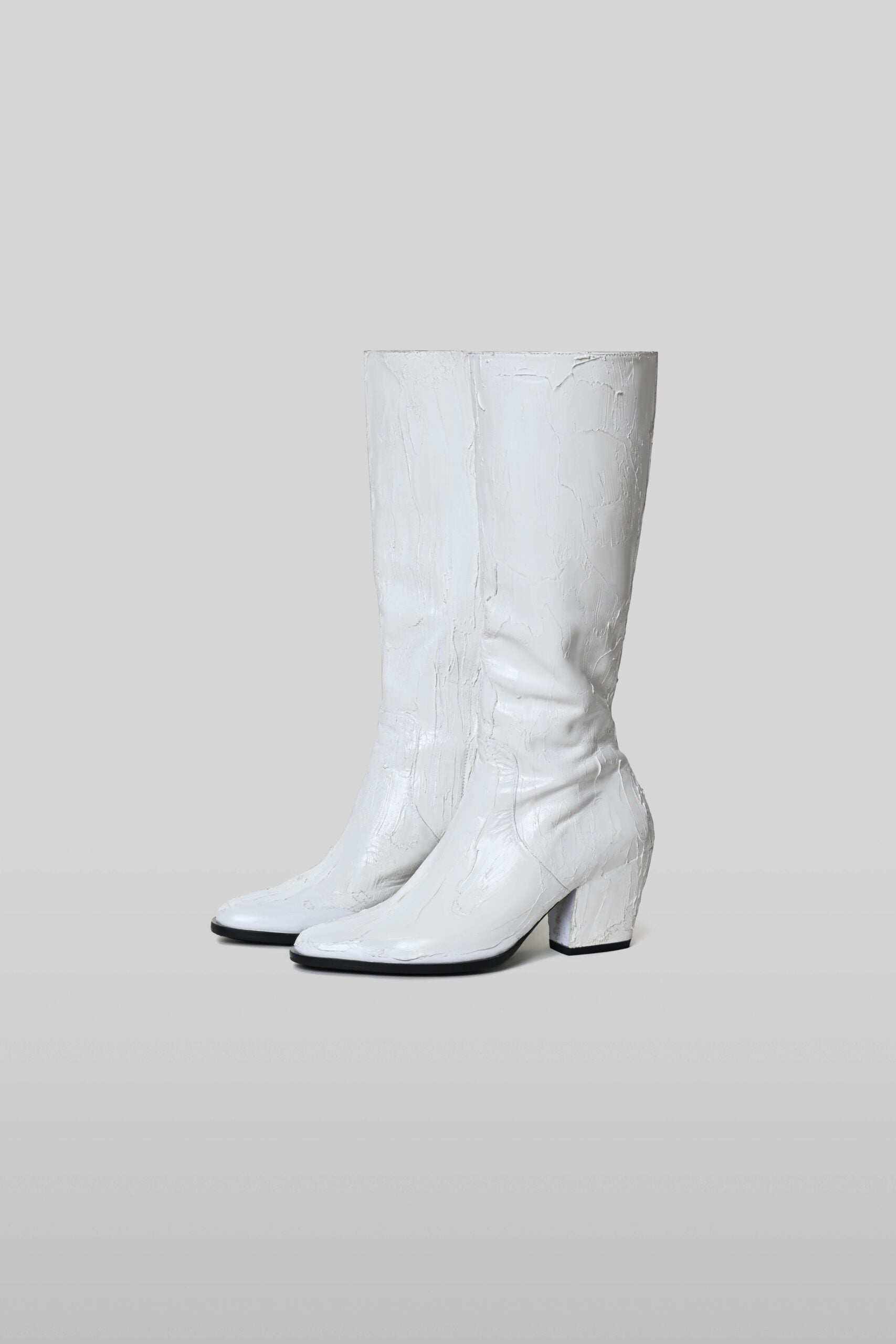 Resin knee boots