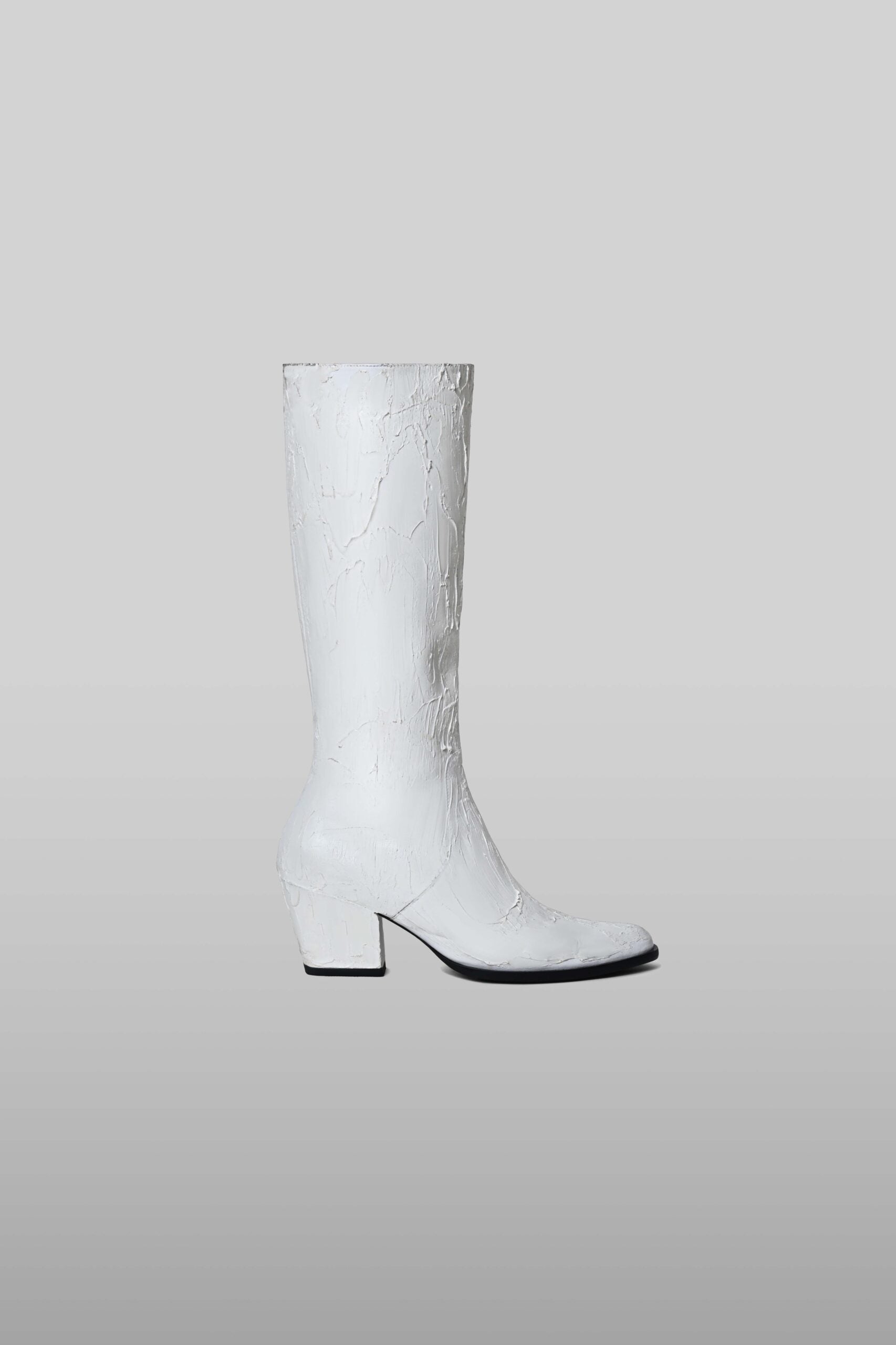 Resin knee boots