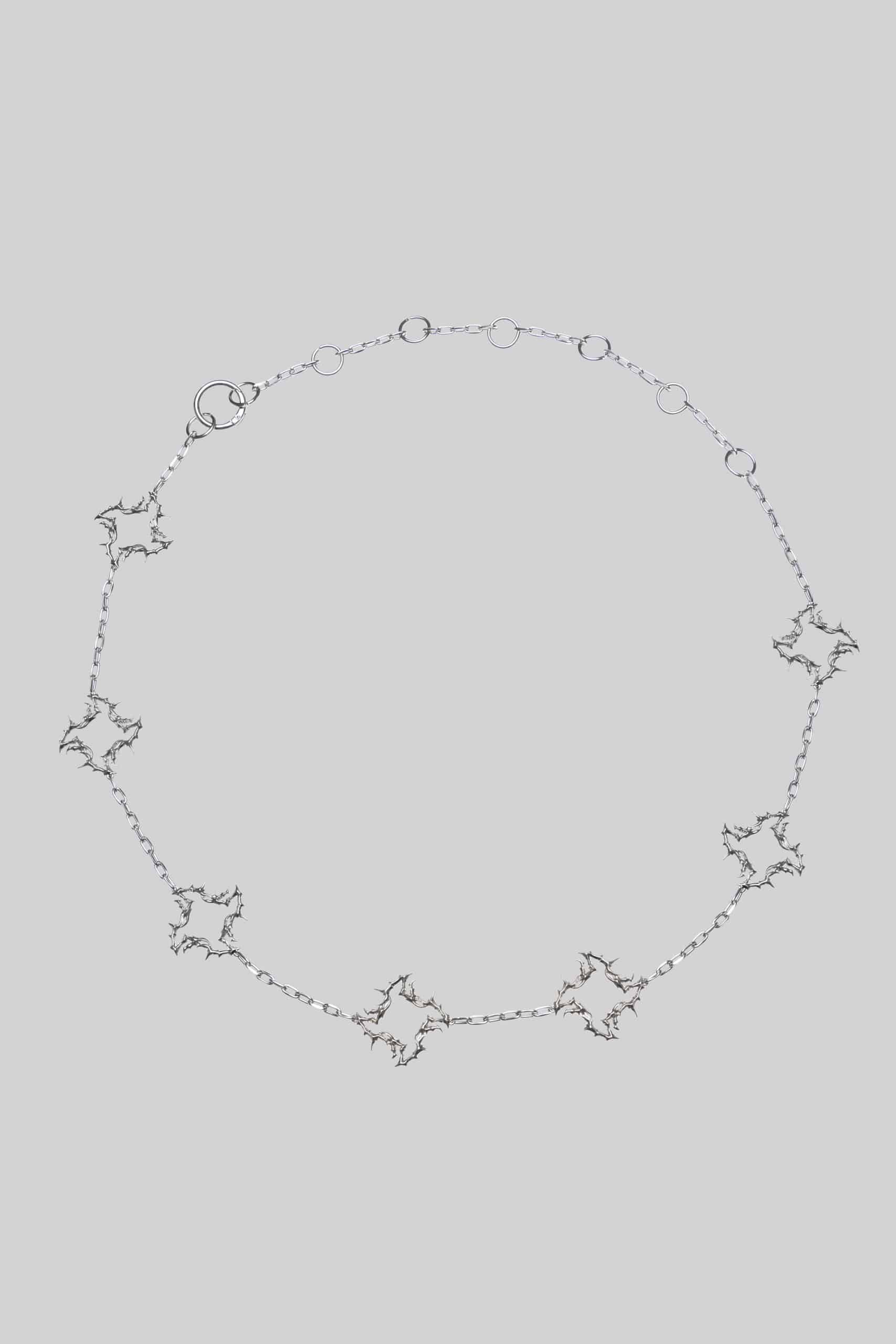 Silver chain belt