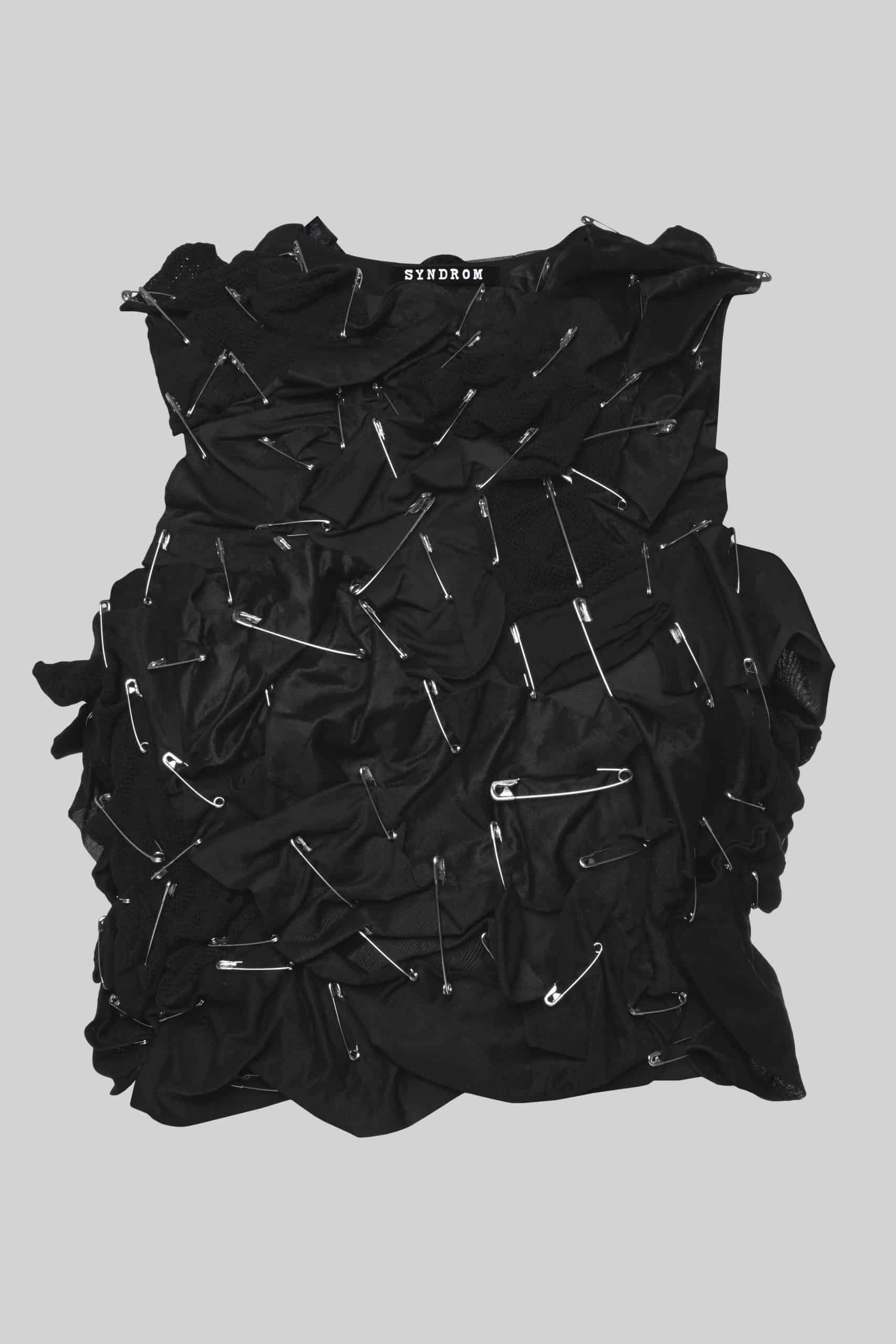 Black pin top