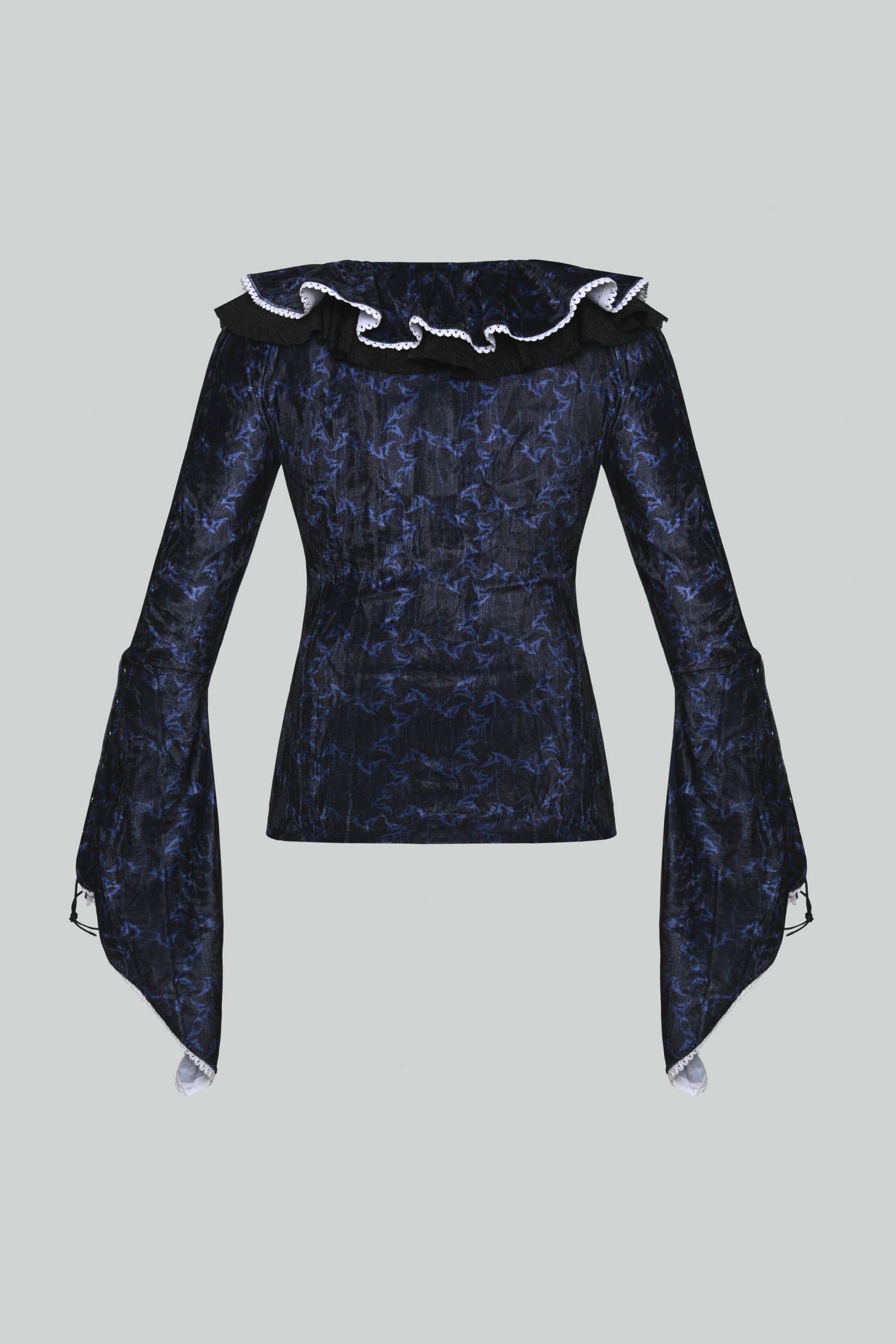 Lace up symbolic blouse