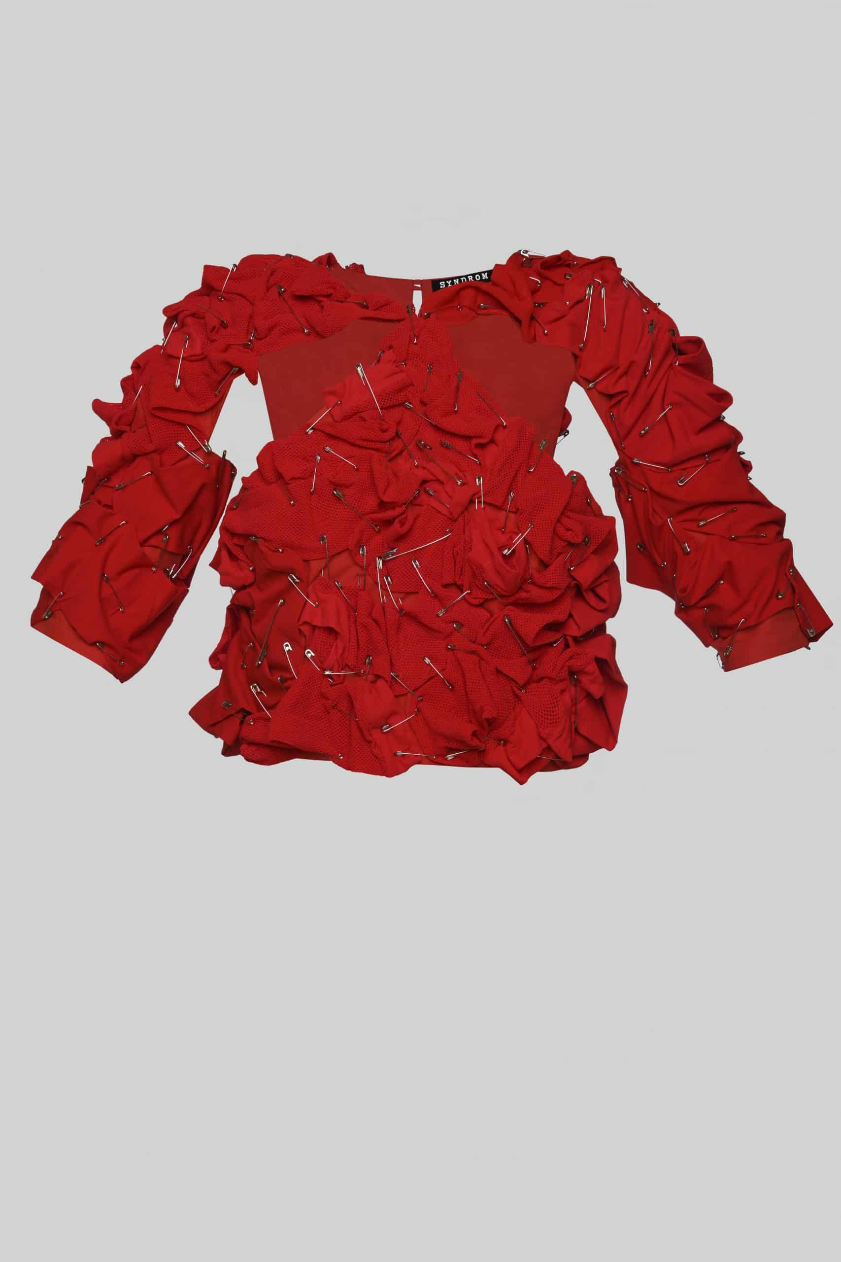 Pinned red top