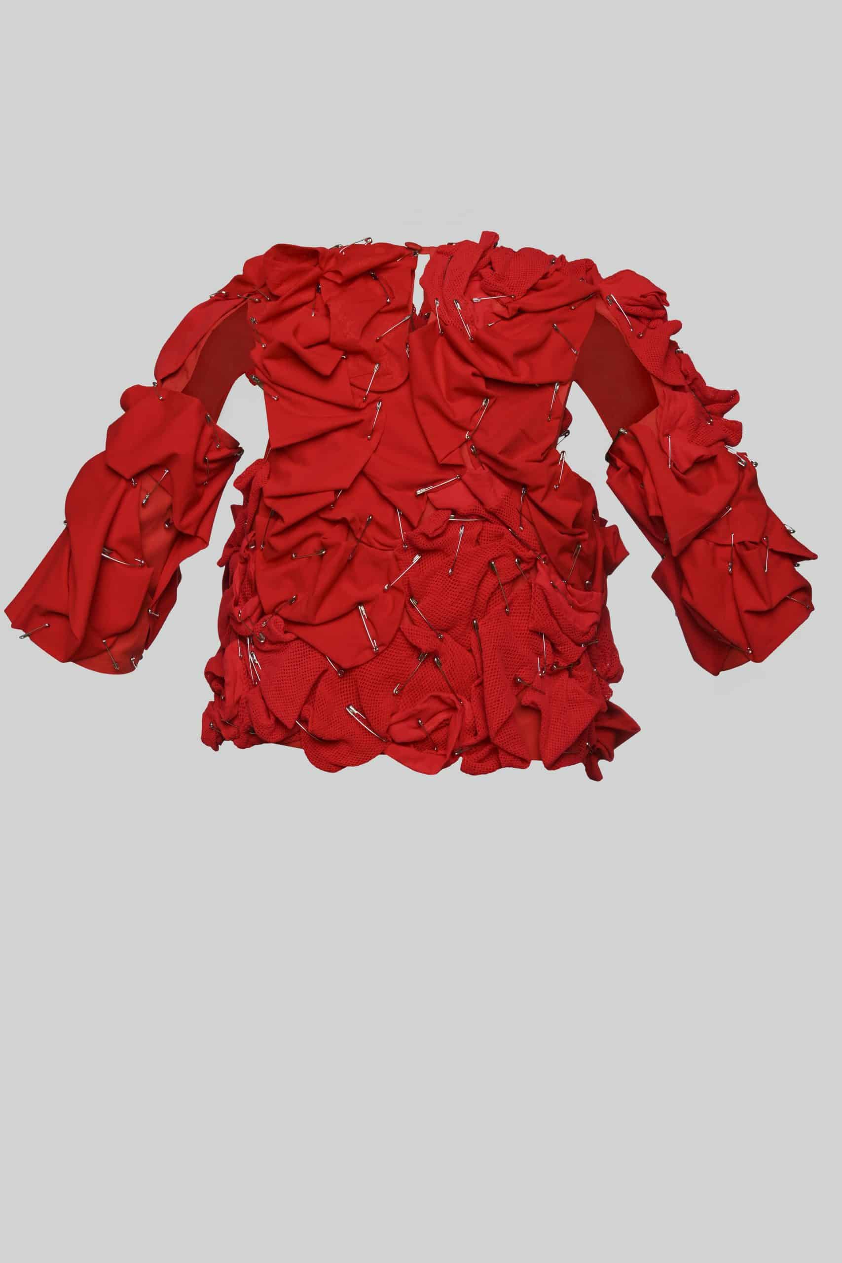 Pinned red top