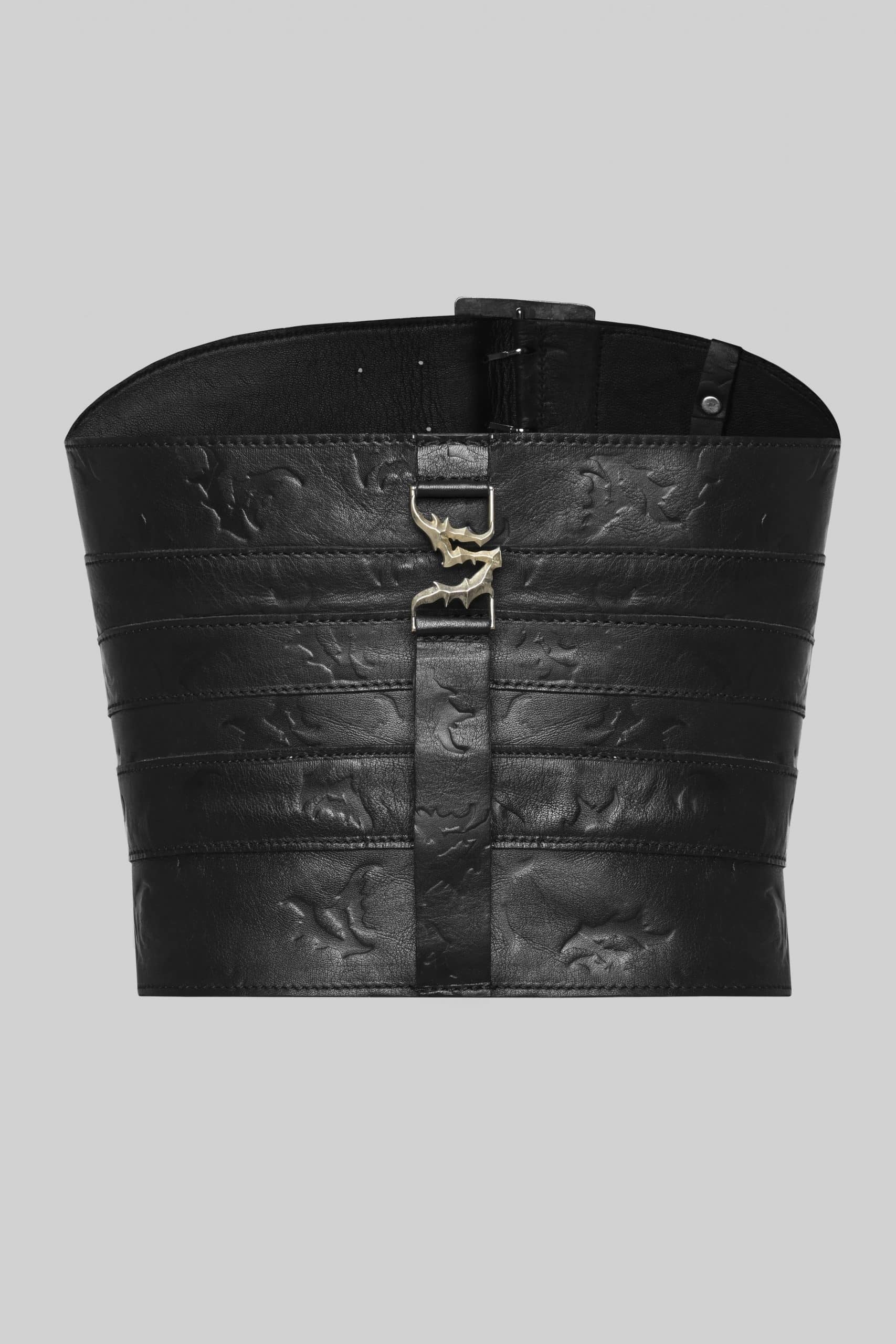 Belt leather corset