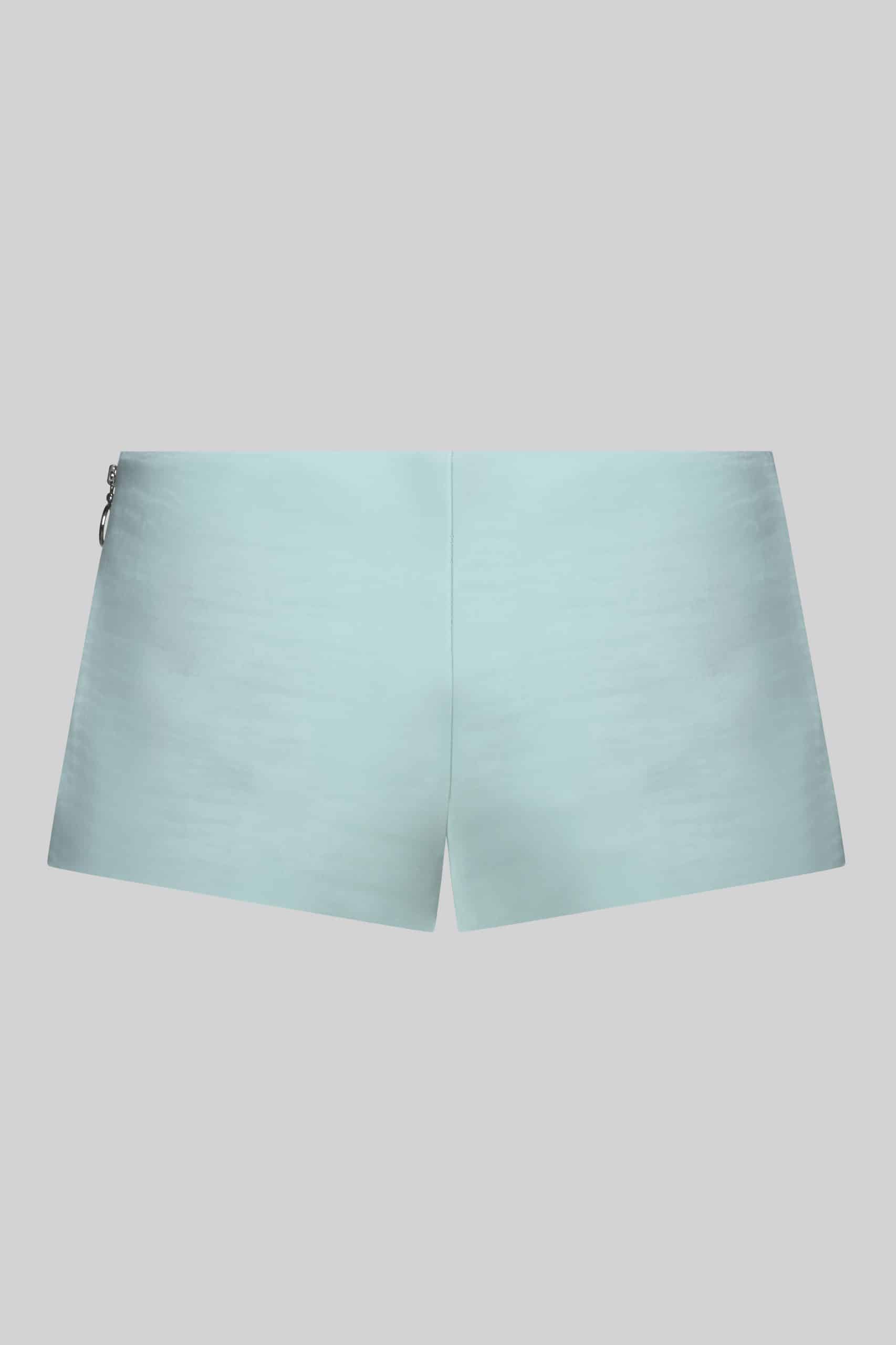 Baby blue vegan shorts