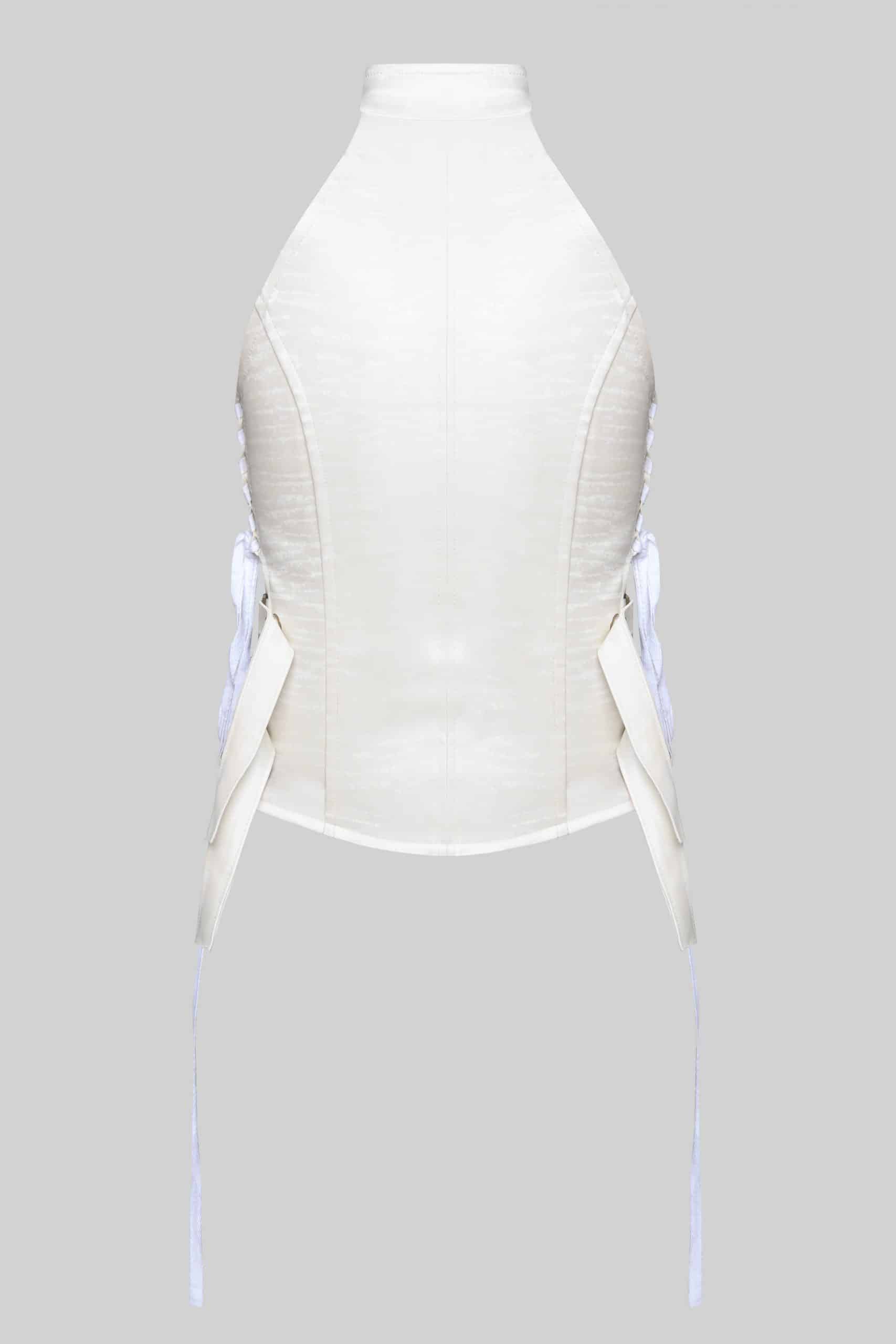 White corset top