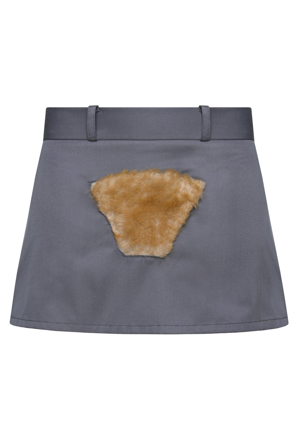 Body hair mini skirt