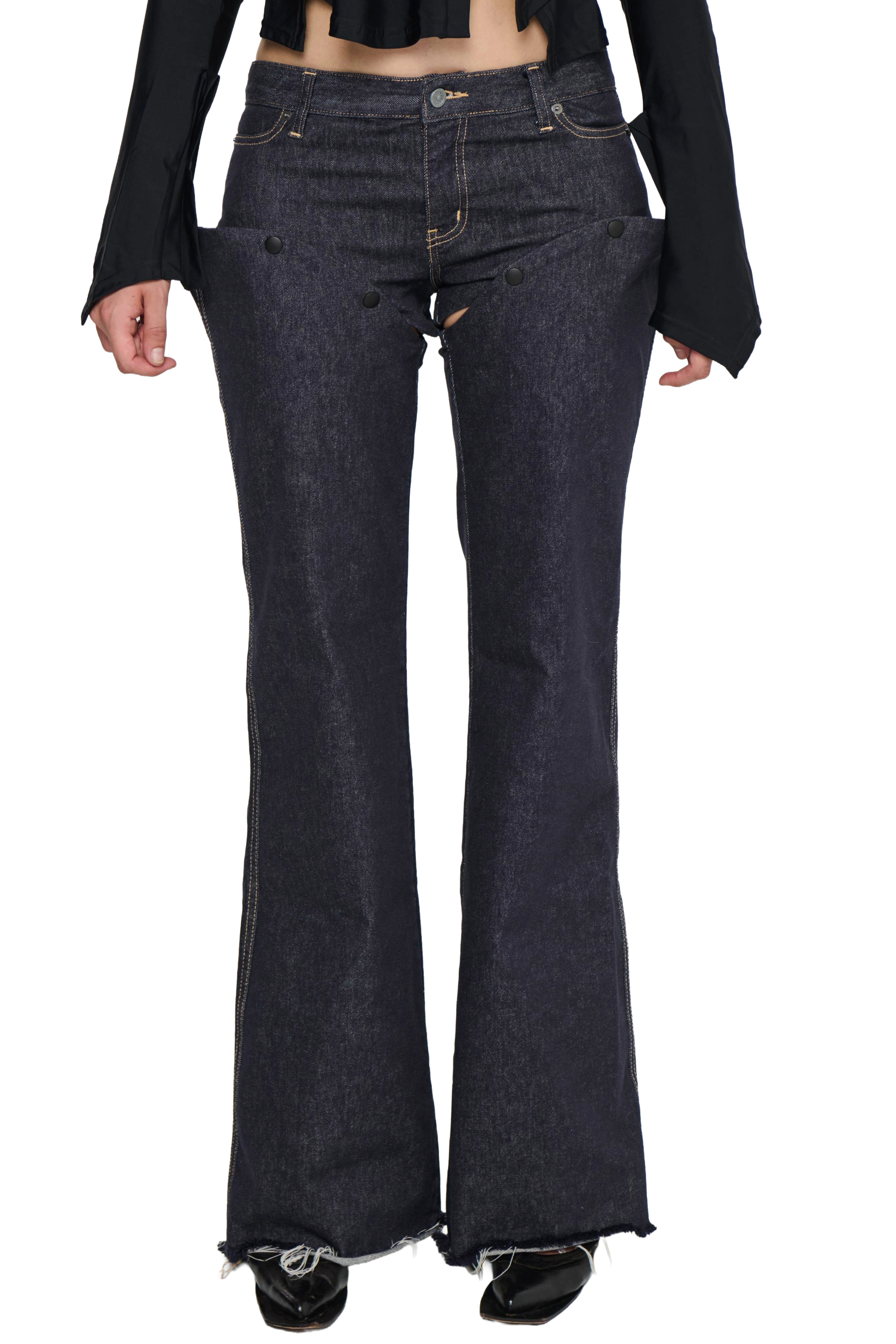 Run off denim chaps - indigo