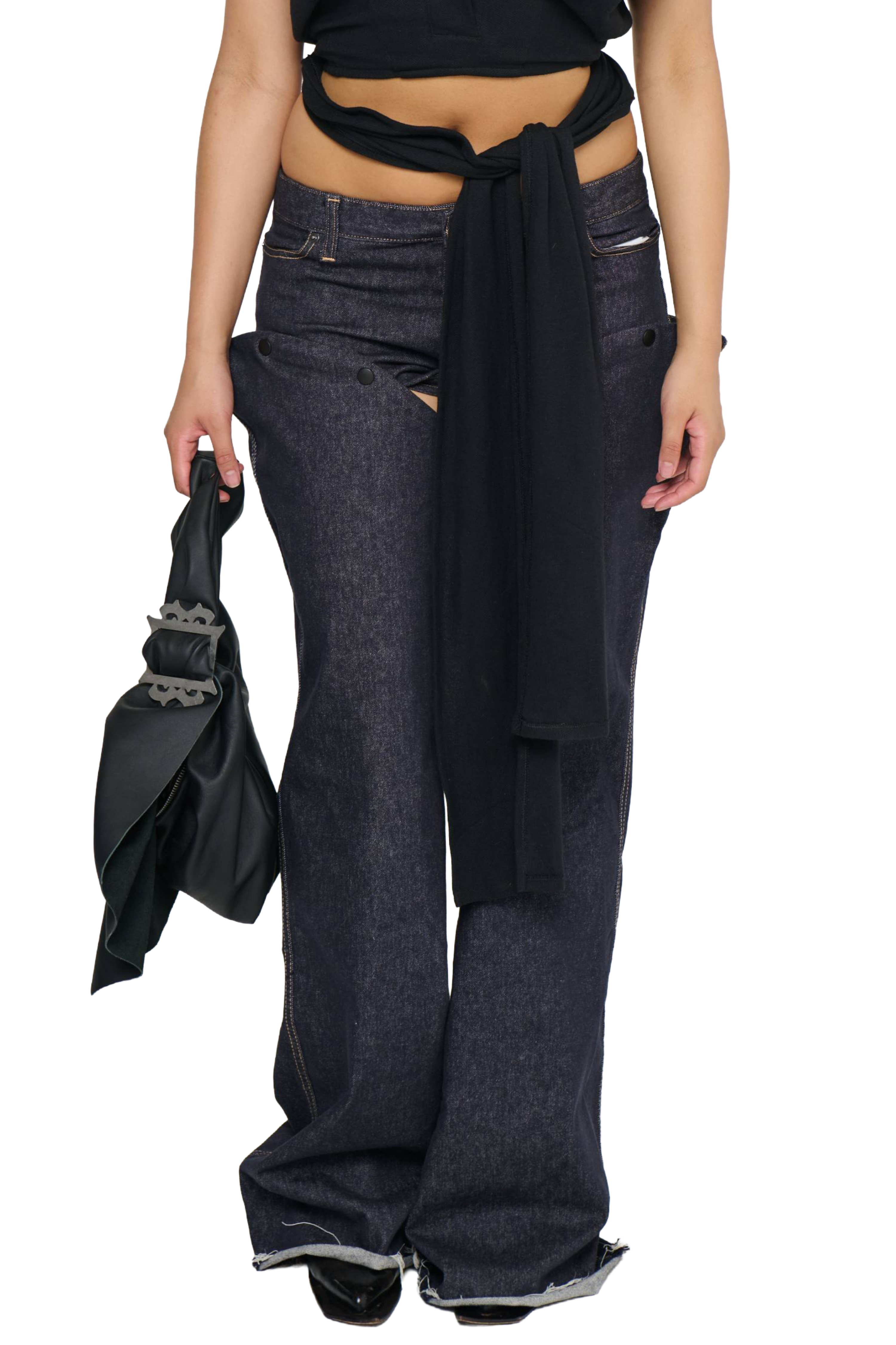 Run off denim chaps - indigo