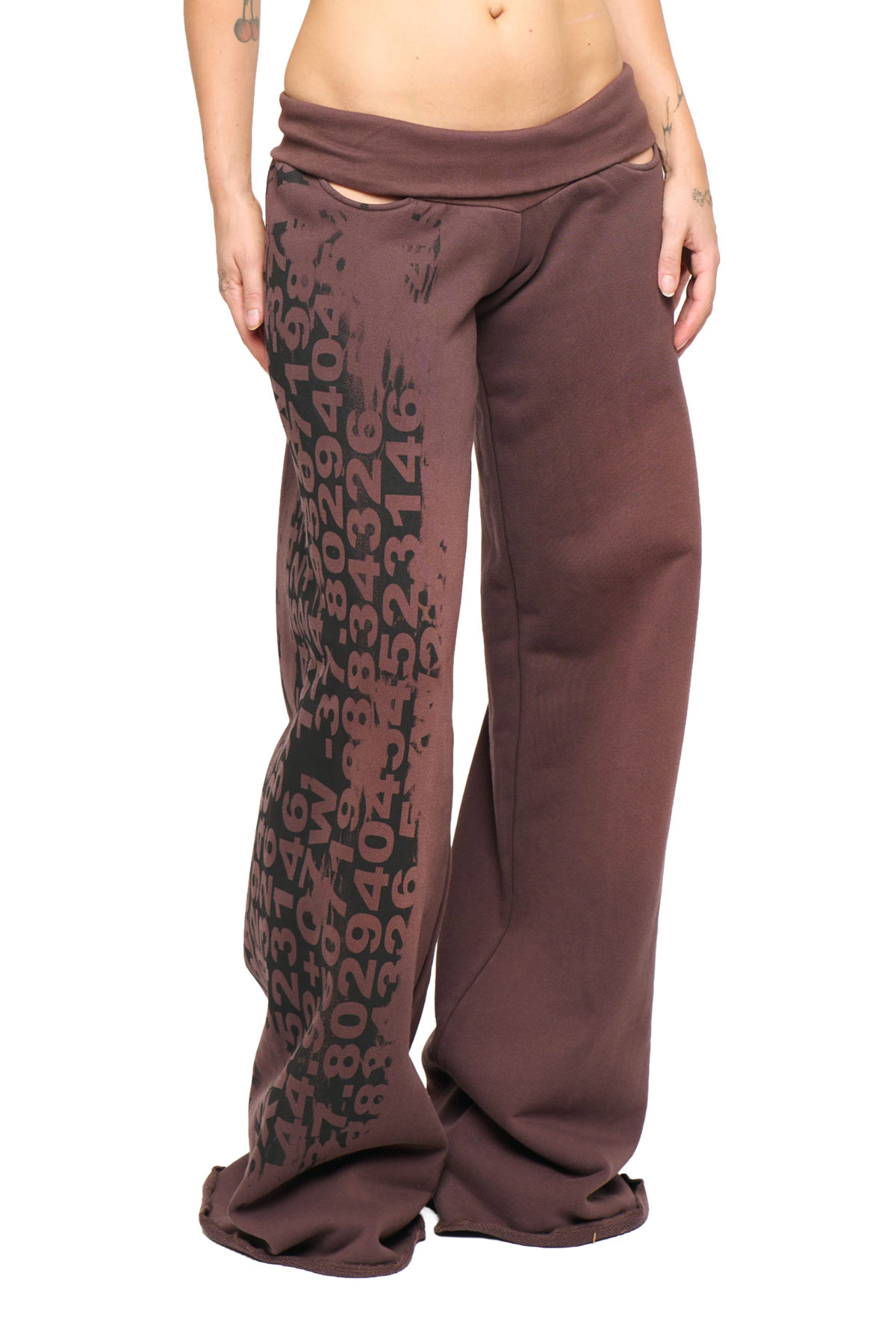 Bleached north pant - grape/black
