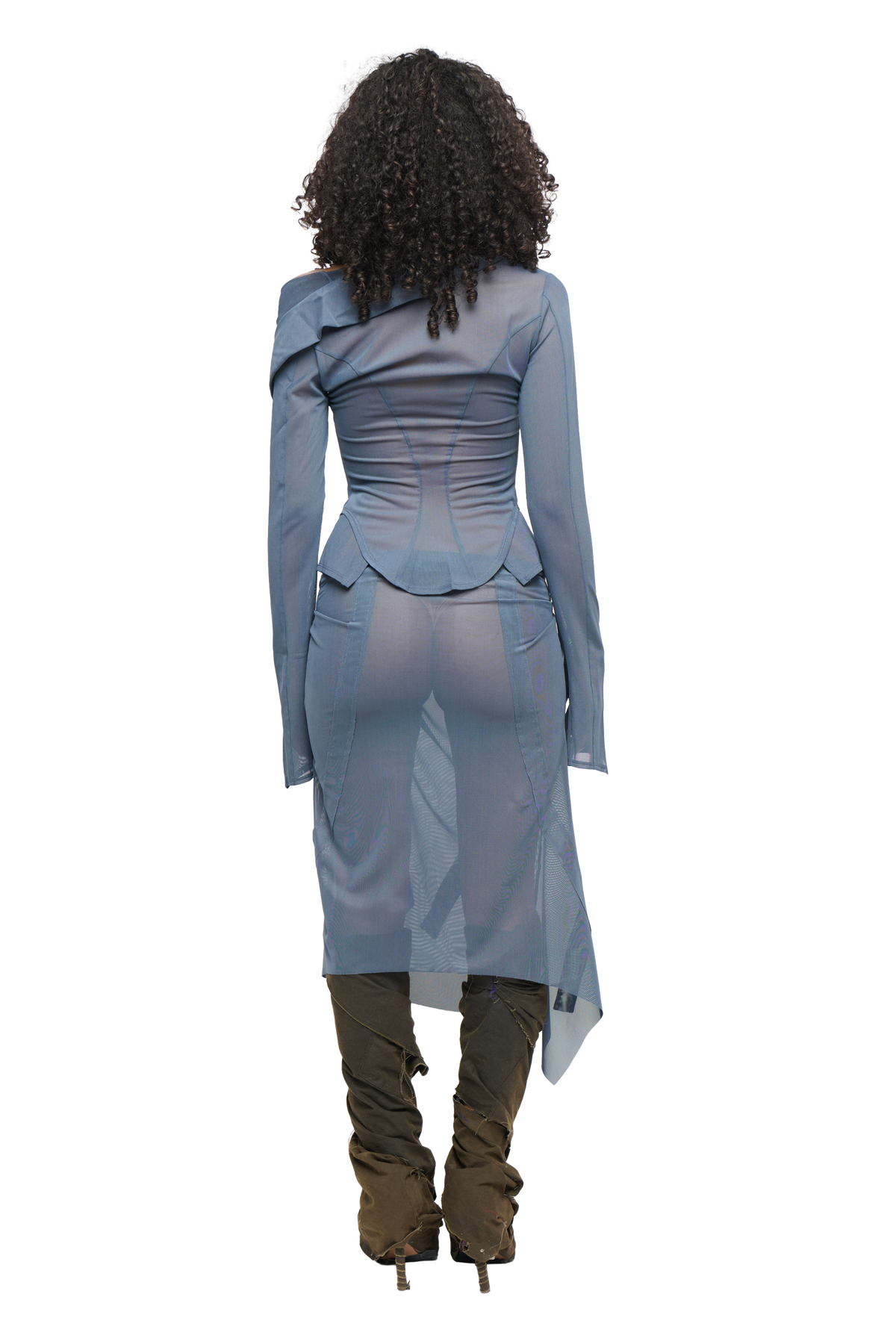 Haniya sailor top - steel