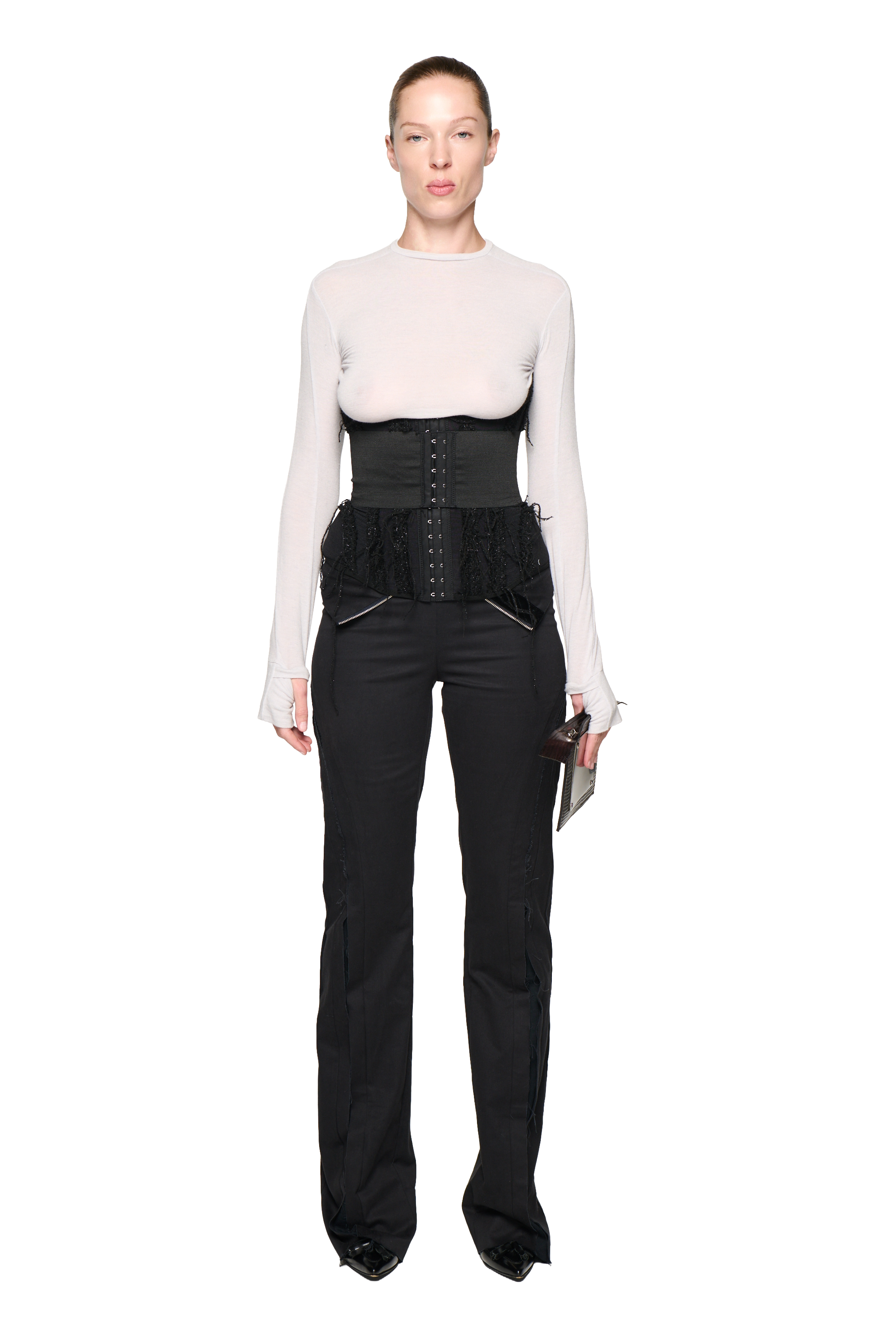 Nicole under bust corset - black