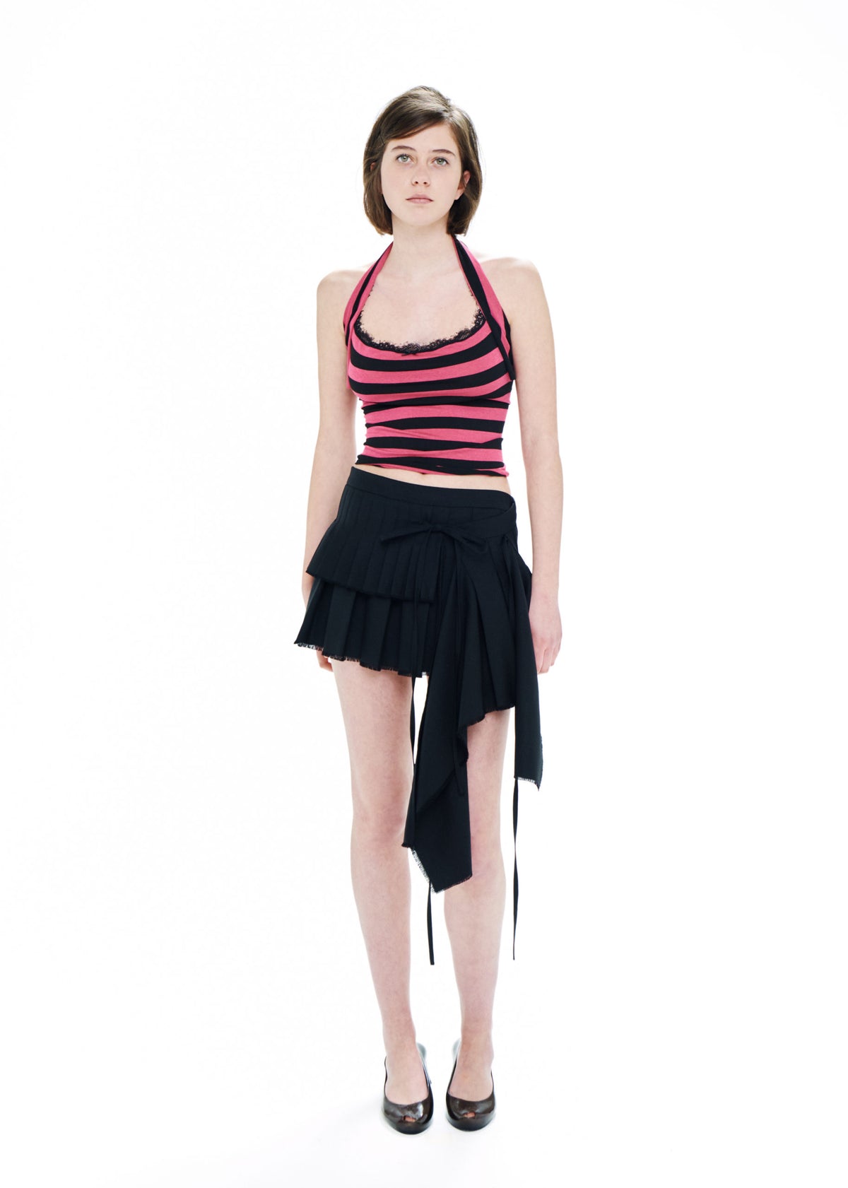Falda tablas negra