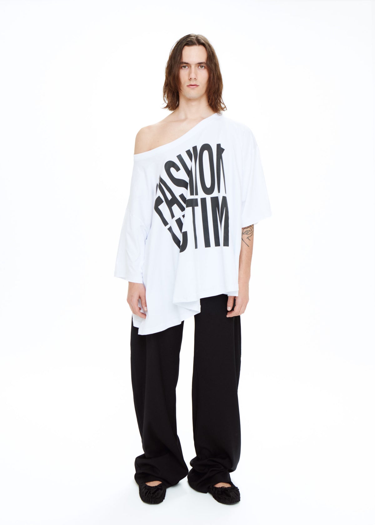 'fashion victim' white t-shirt