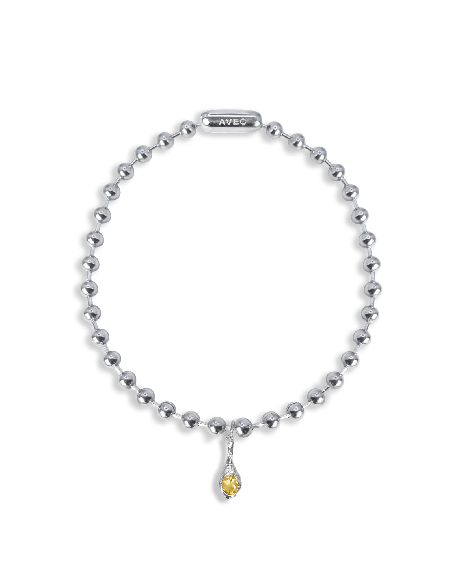 Rocky chain fusion citrine pendant