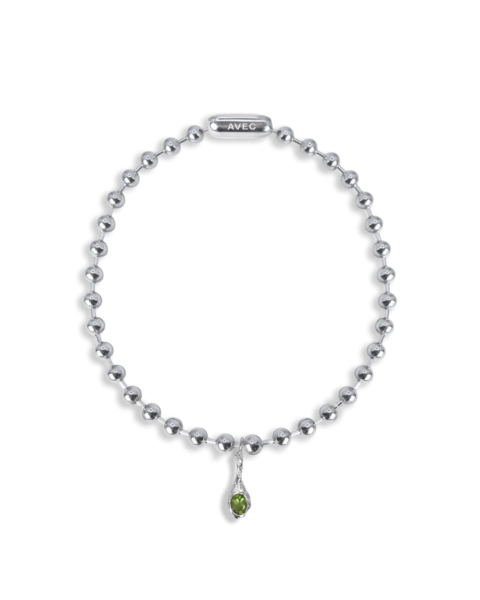 Rocky chain fusion peridot pendant