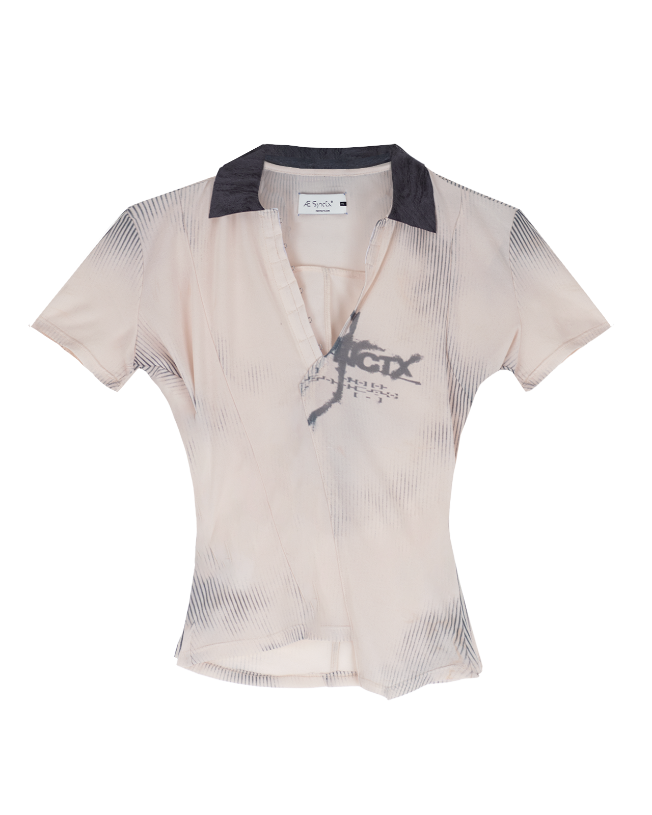 Asymmetric half sleeve shirt