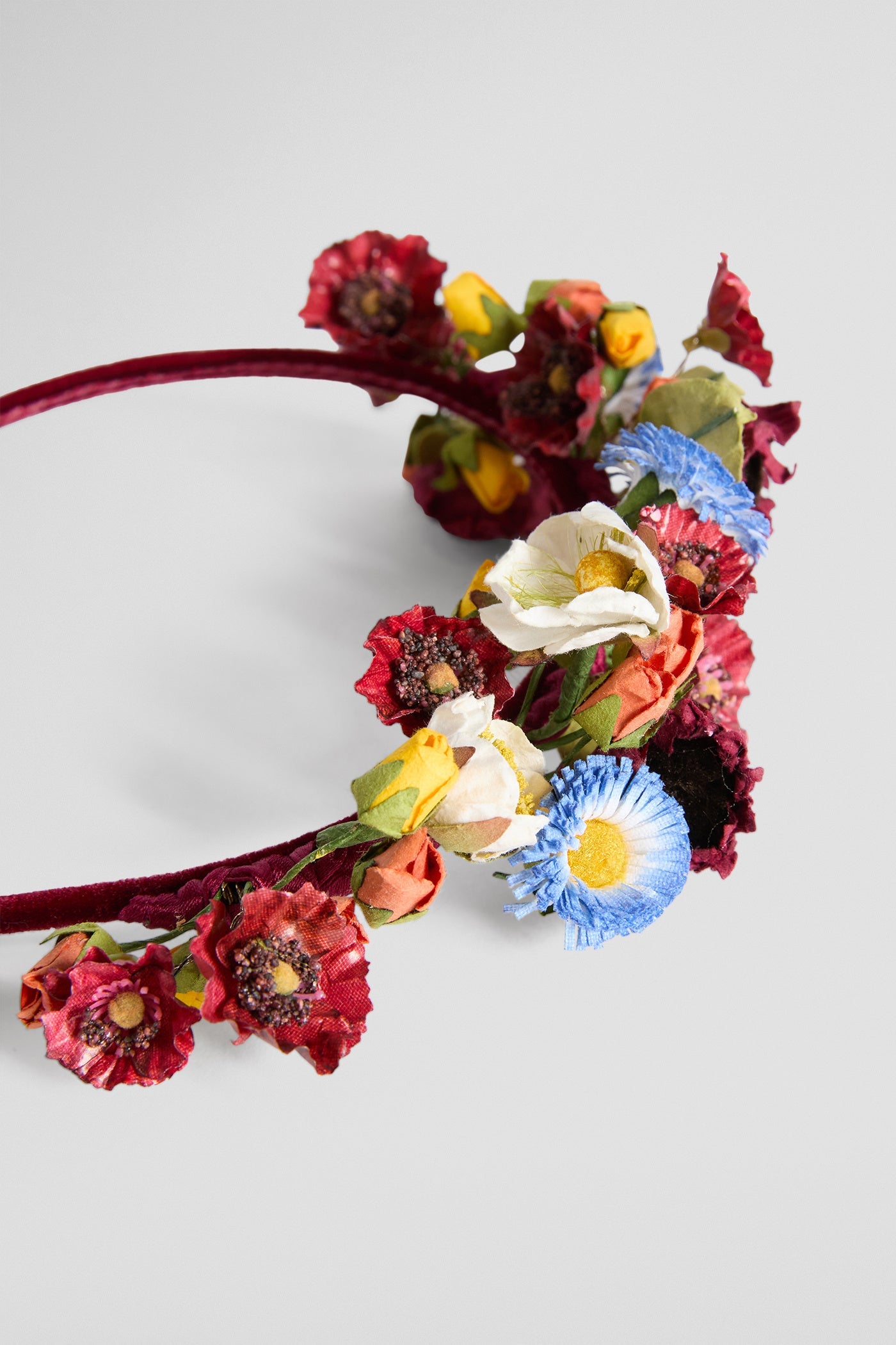 Paper flowers headband