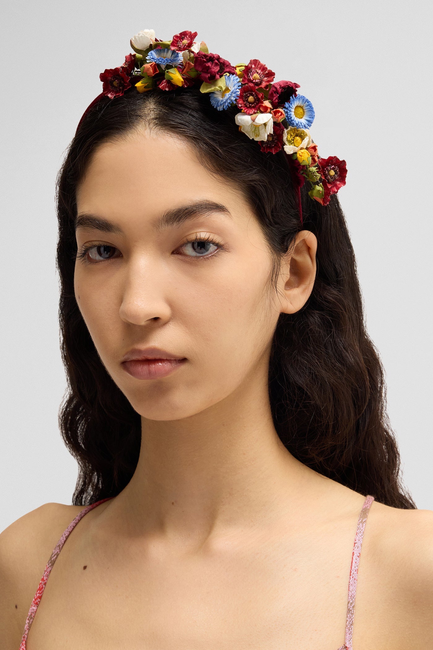Paper flowers headband