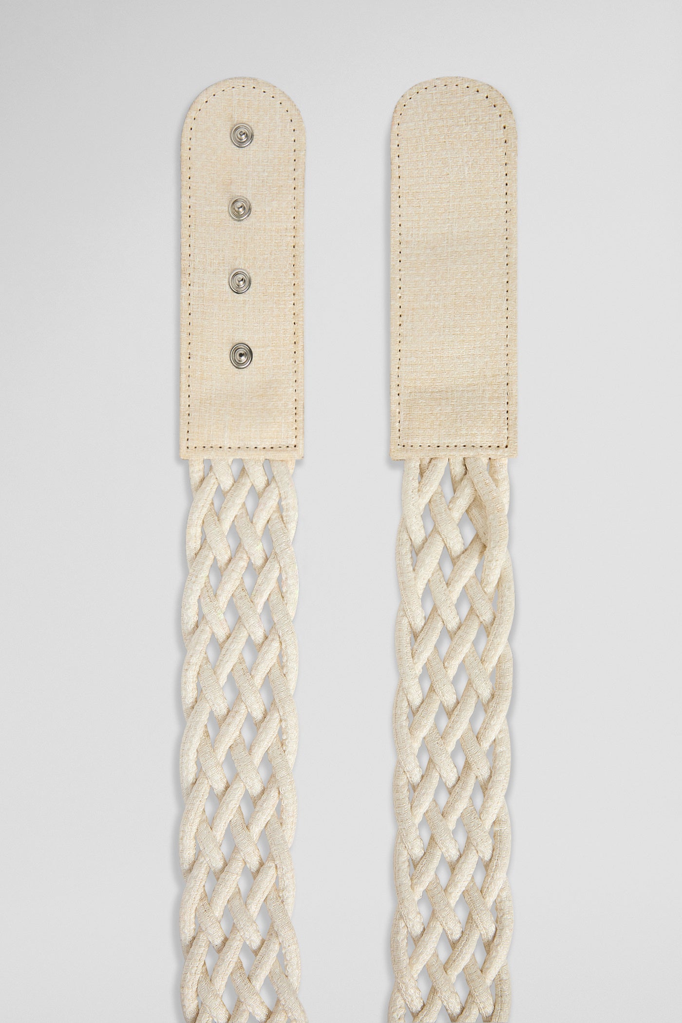 Woven white belt