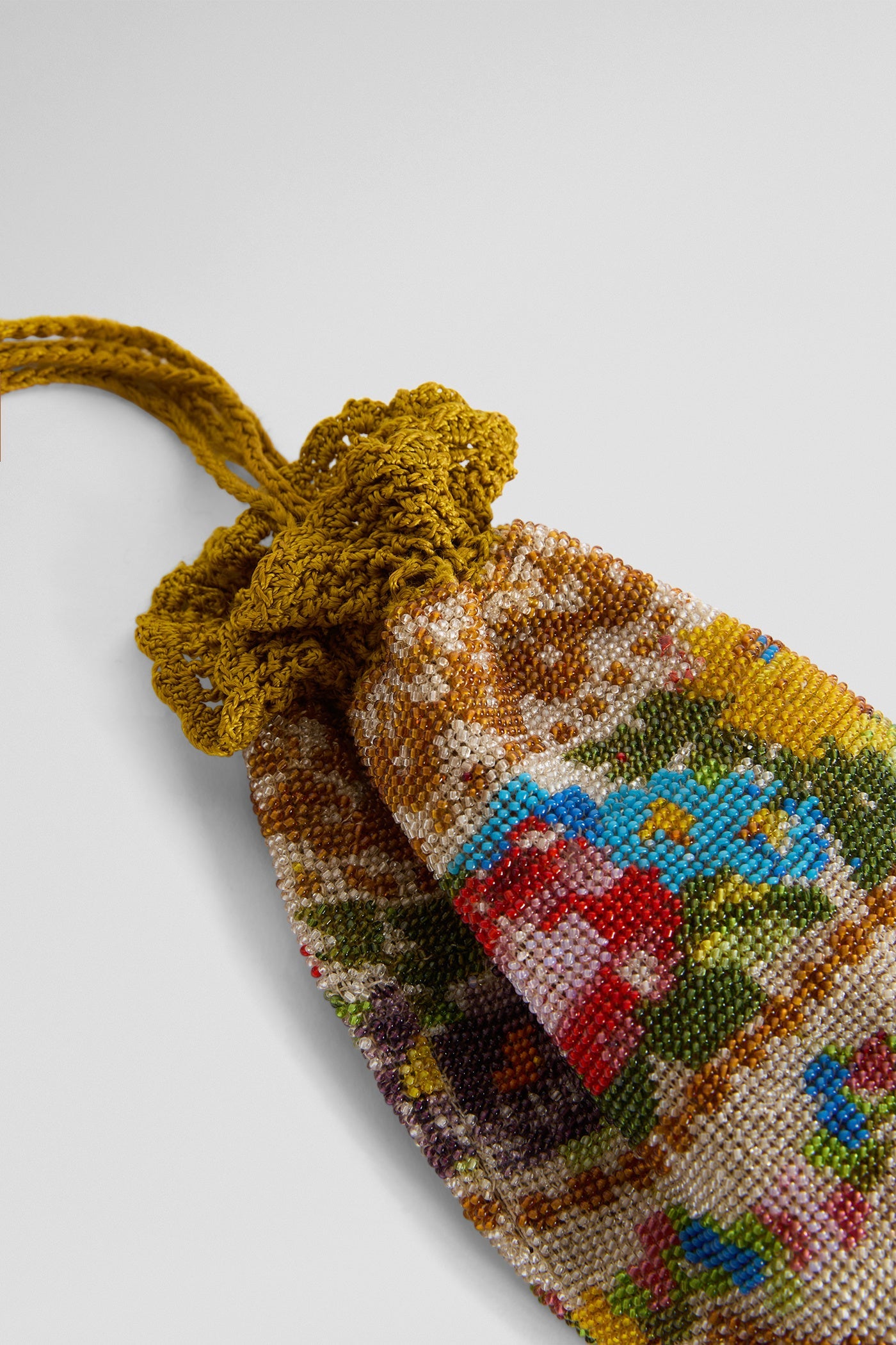 Glass beaded vintage purse