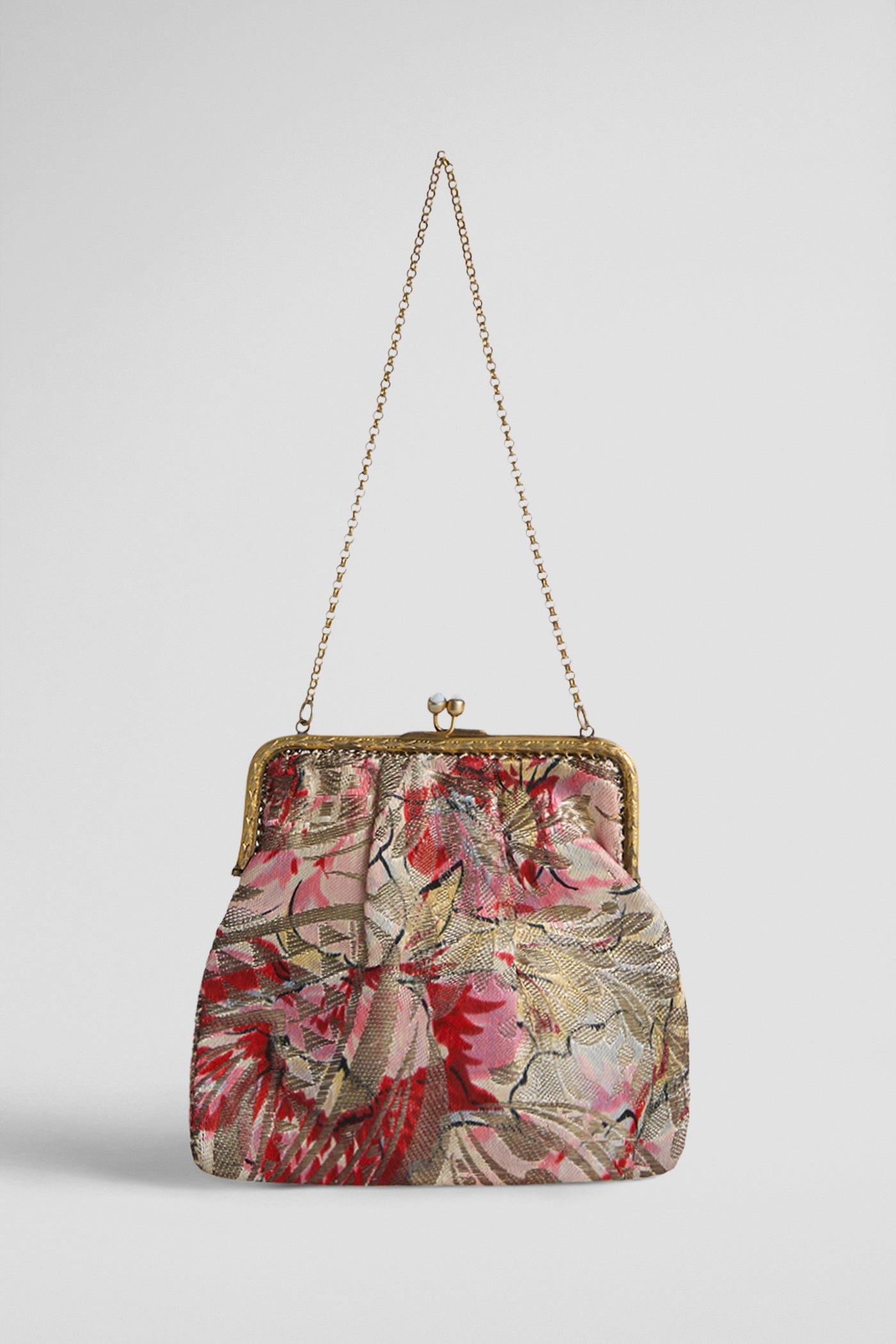Floral brocade purse - france, 20s