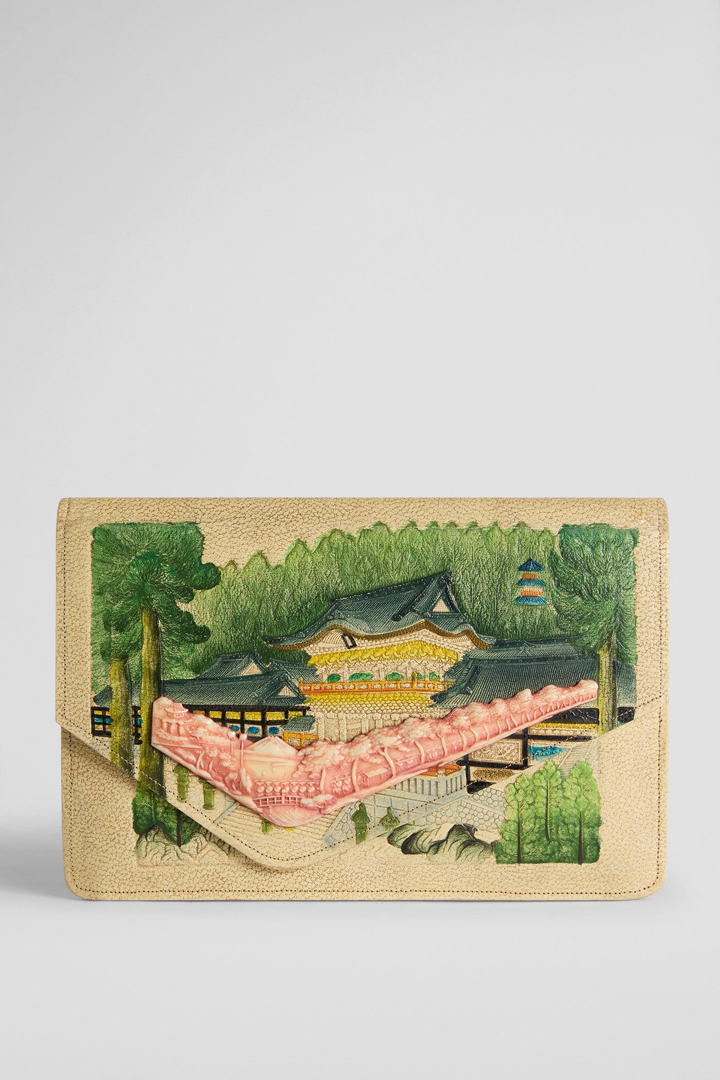 Hand-painted japanese purse - 30s