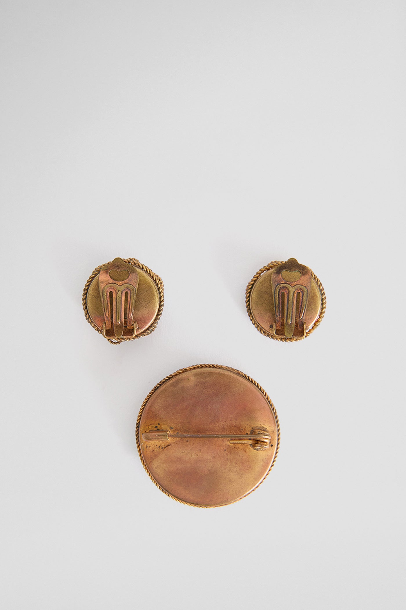 Brooch & earrings - italian mosaic