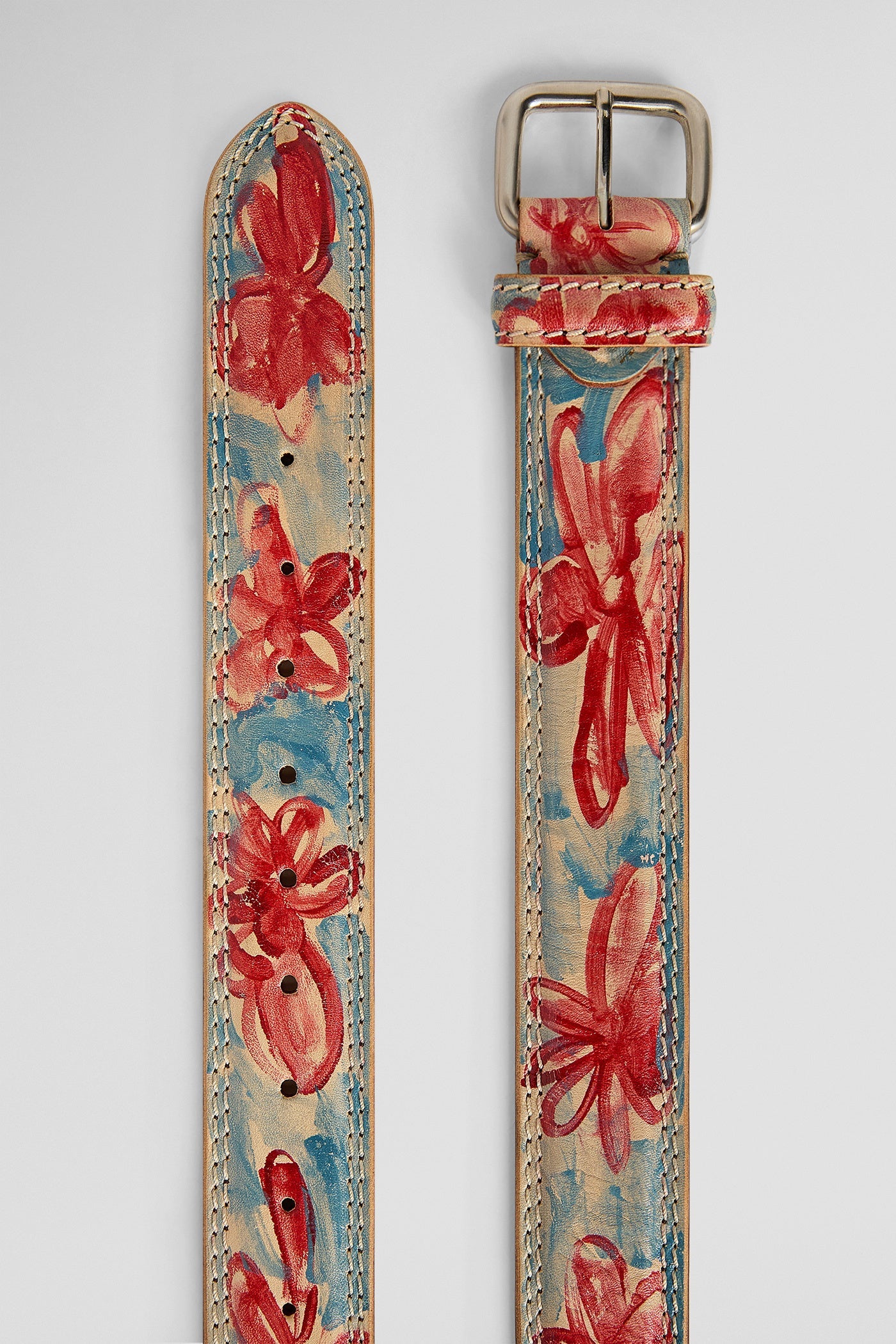 Hand-painted leather belt - mcm