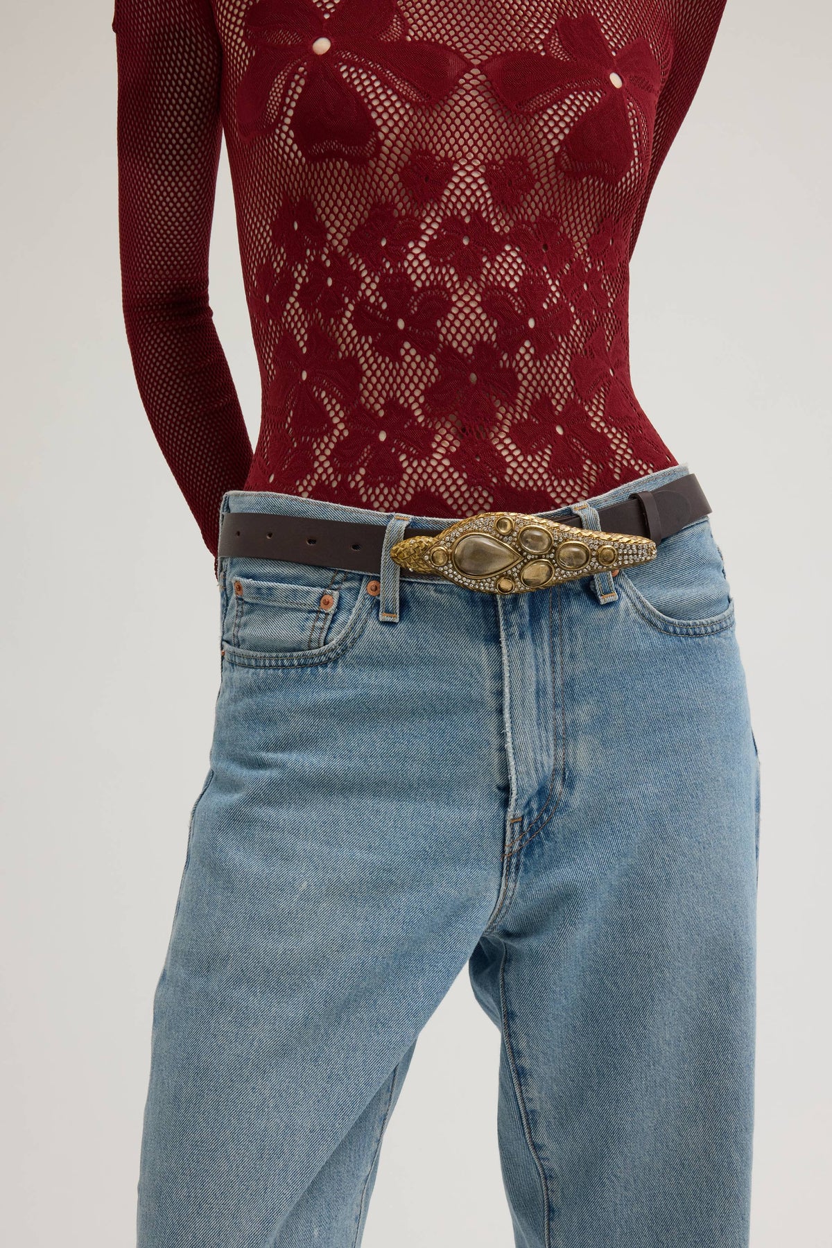 Rhinestone belt - roberto cavalli