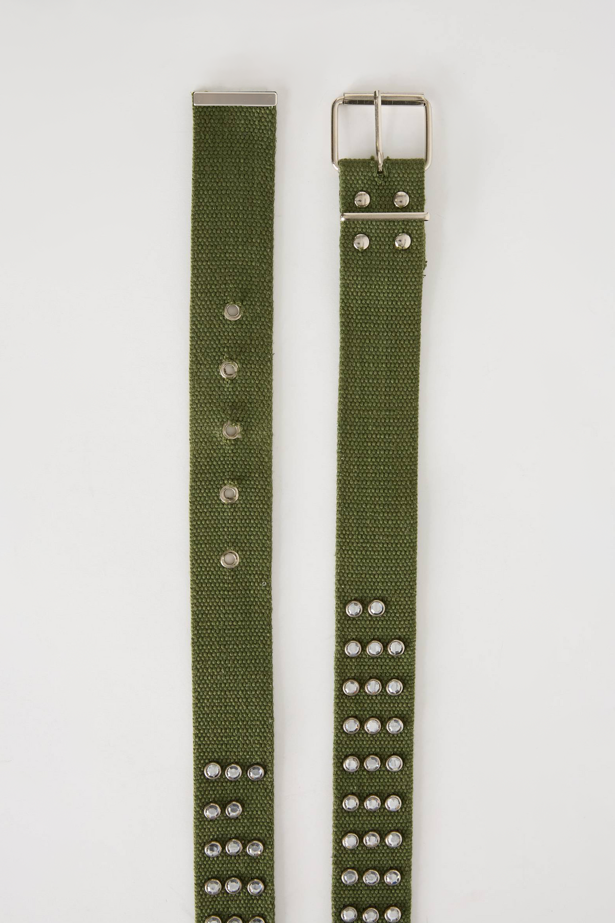 Studded textile belt - vintage