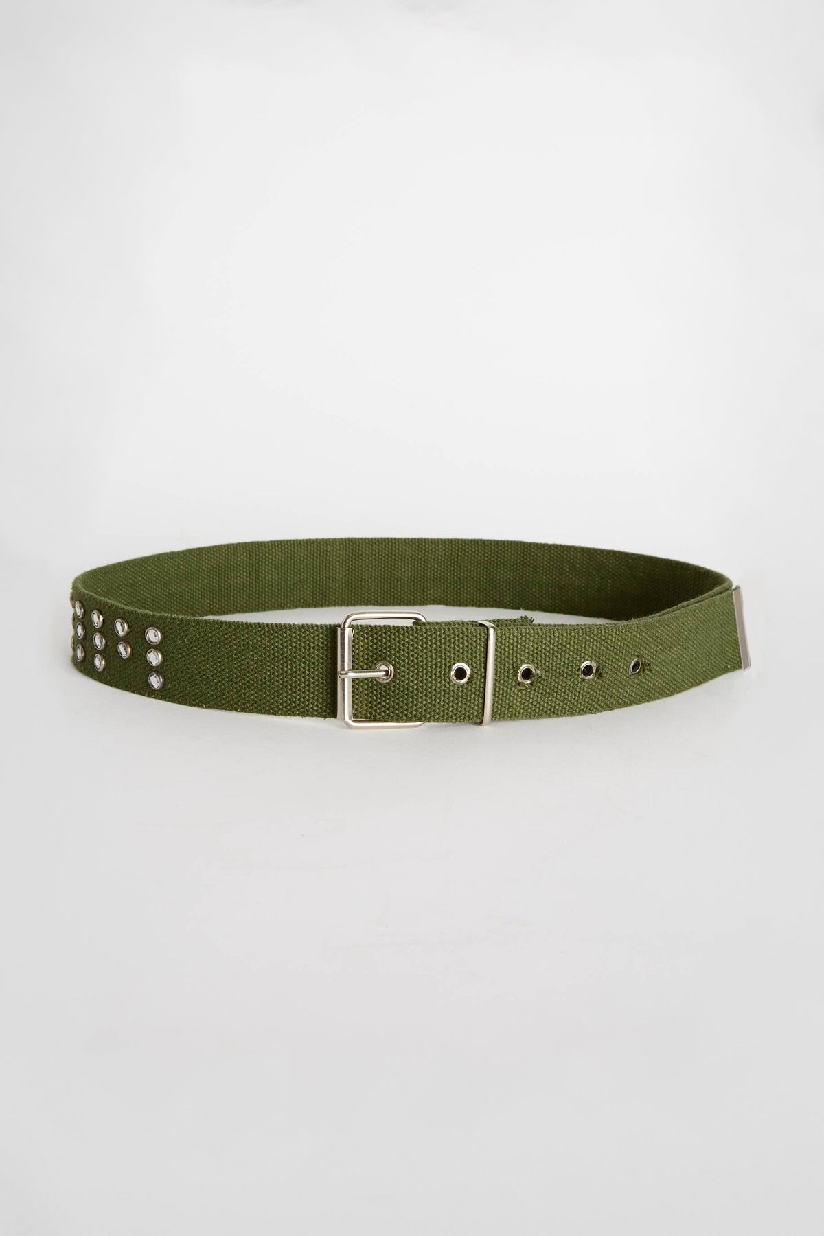 Studded textile belt - vintage