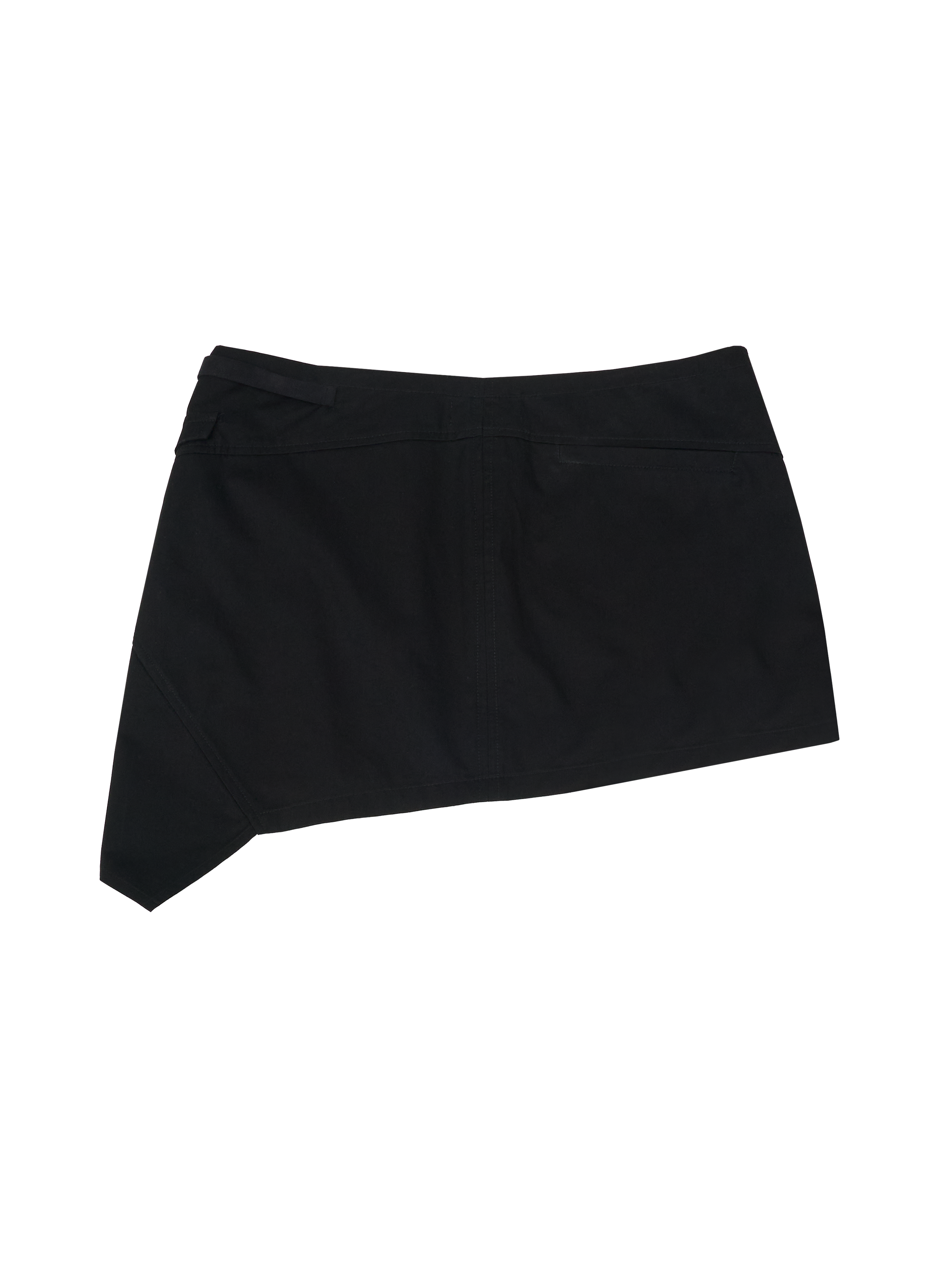 Asymmetric mini skirt